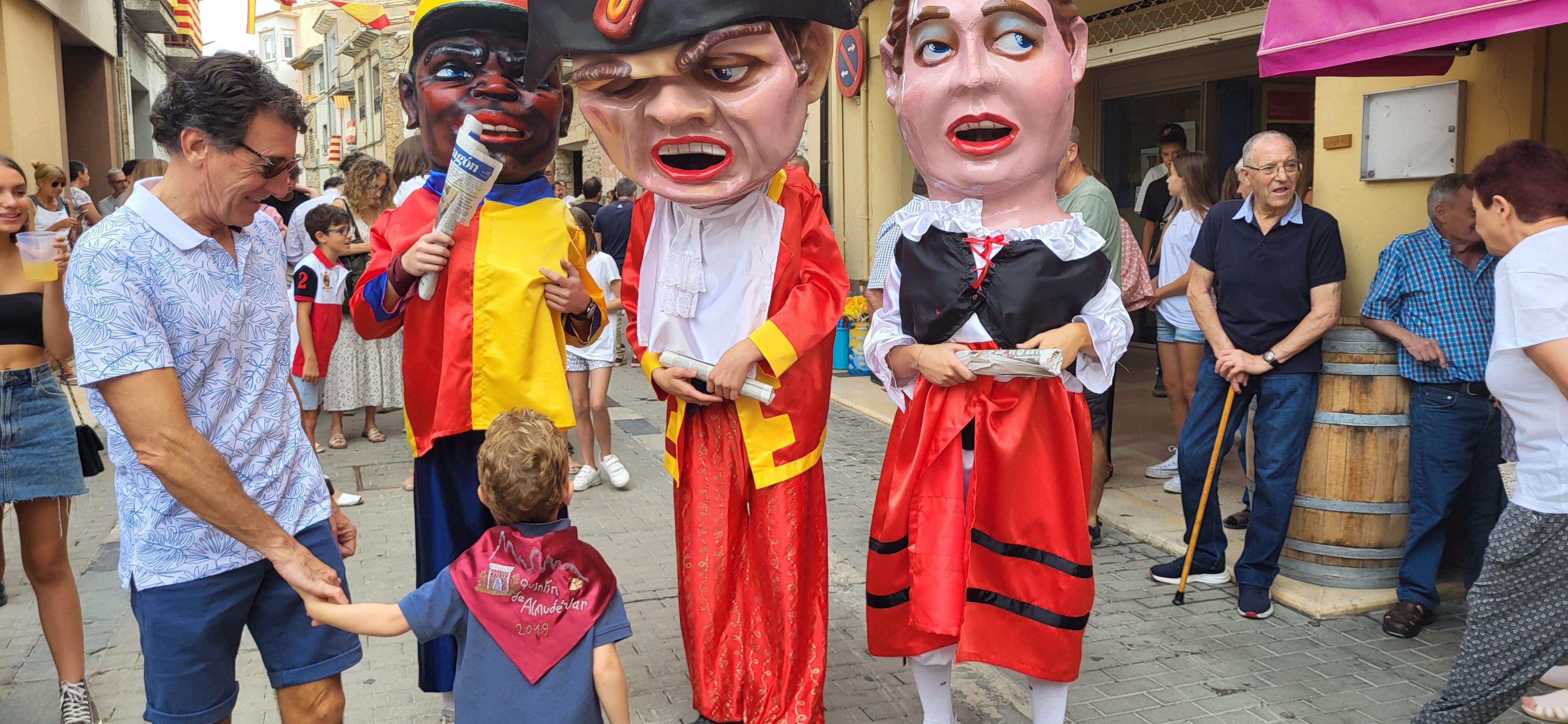 Almudévar celebra el chupinazo. Foto Mercedes Manterola 