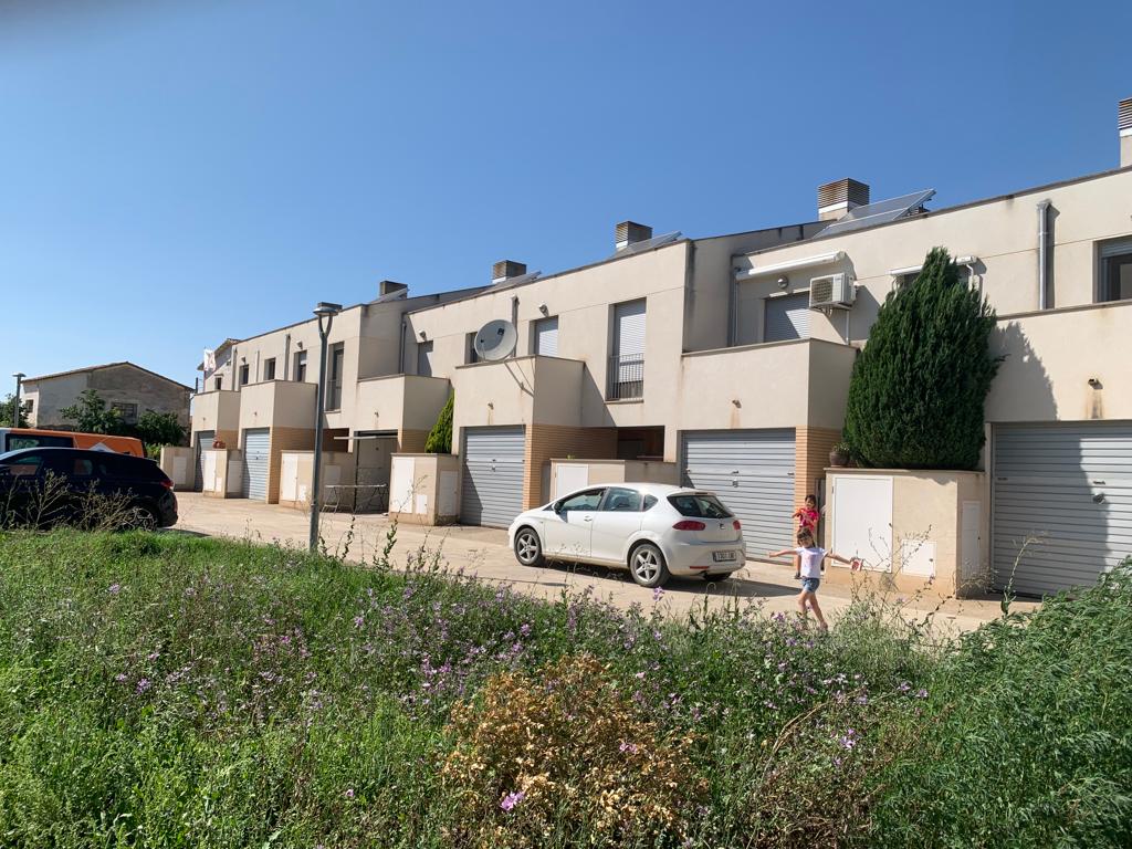 Imagen de las casas que se vieron afectadas por la crecida.