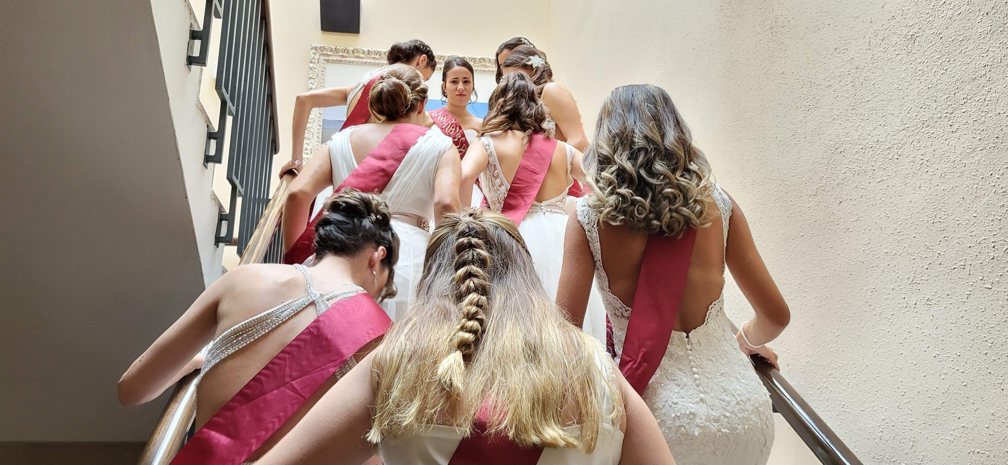 Almudévar celebra el chupinazo. Foto Mercedes Manterola 