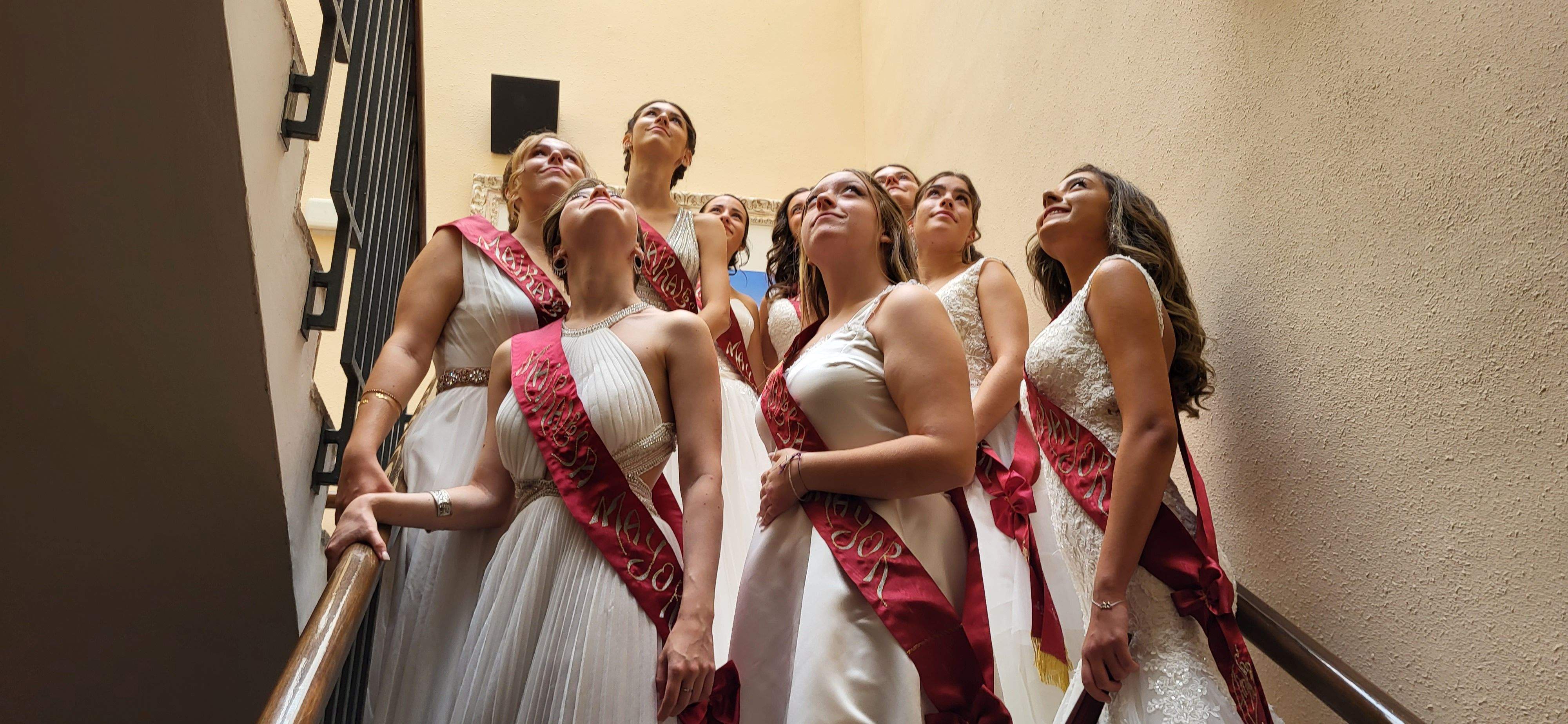Almudévar celebra el chupinazo. Foto Mercedes Manterola 