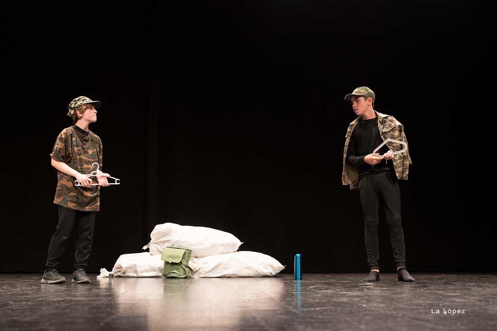 La Ventana teatro, con ¡Es la guerra!. Foto La López