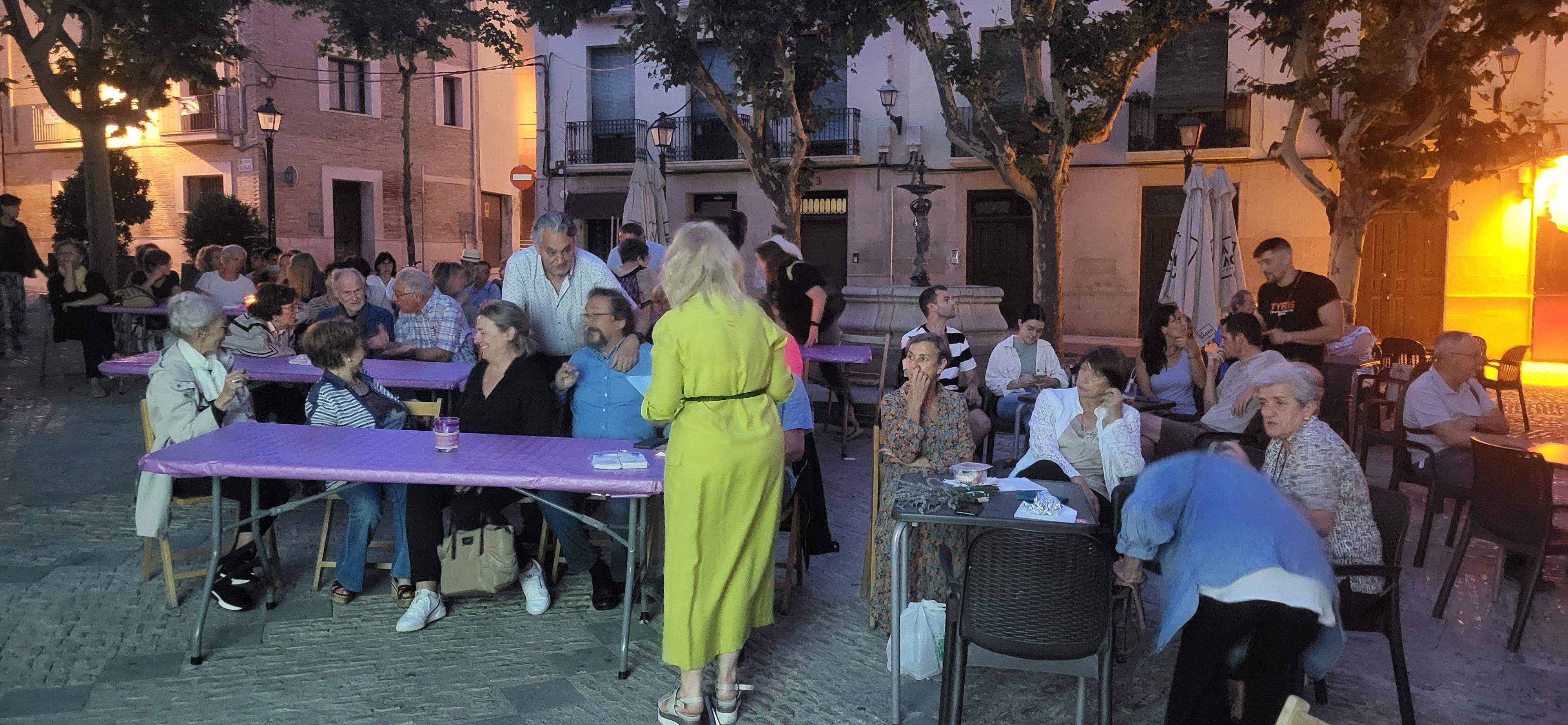 Velada Violeta con Beatriz López y Mercedes Gabarre. Foto Myriam Martínez