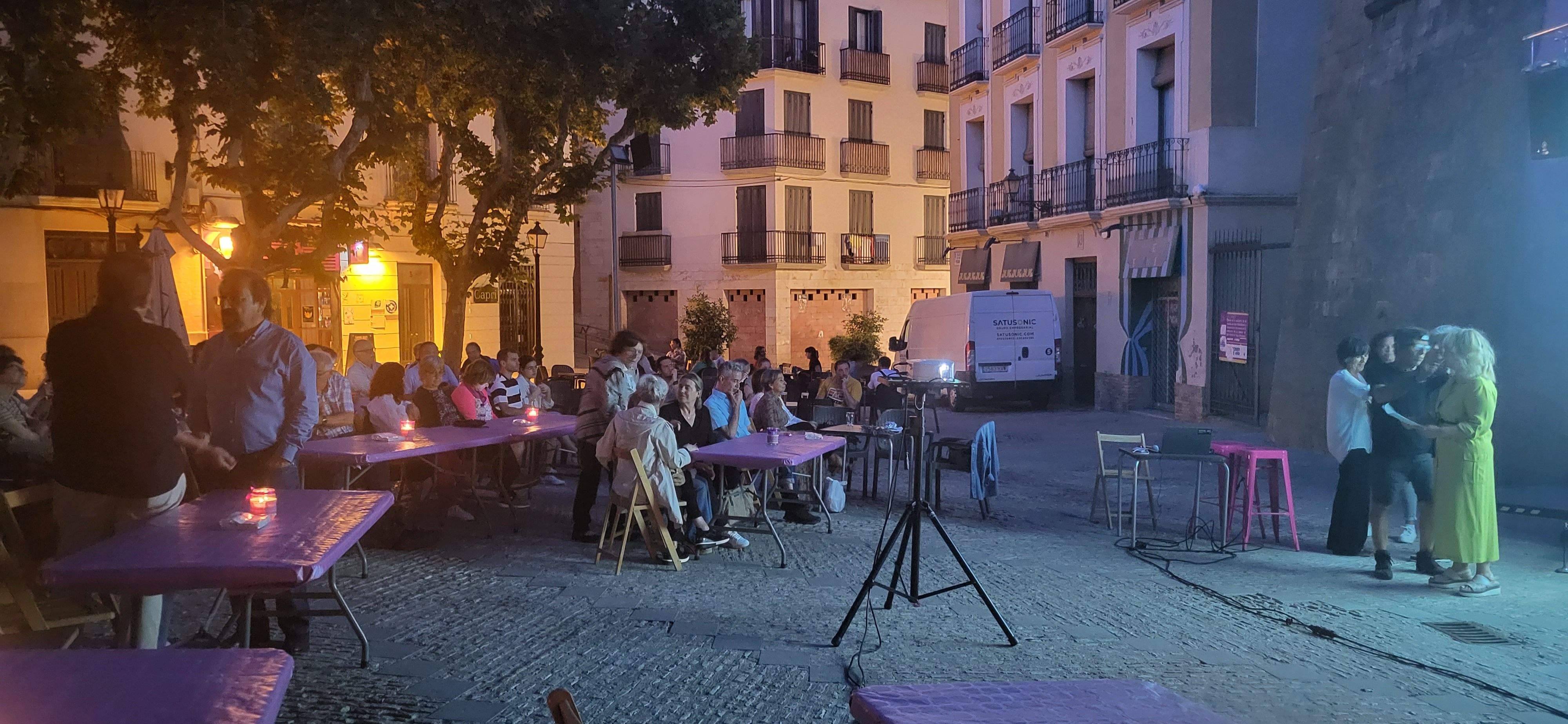 Velada Violeta con Beatriz López y Mercedes Gabarre. Foto Myriam Martínez