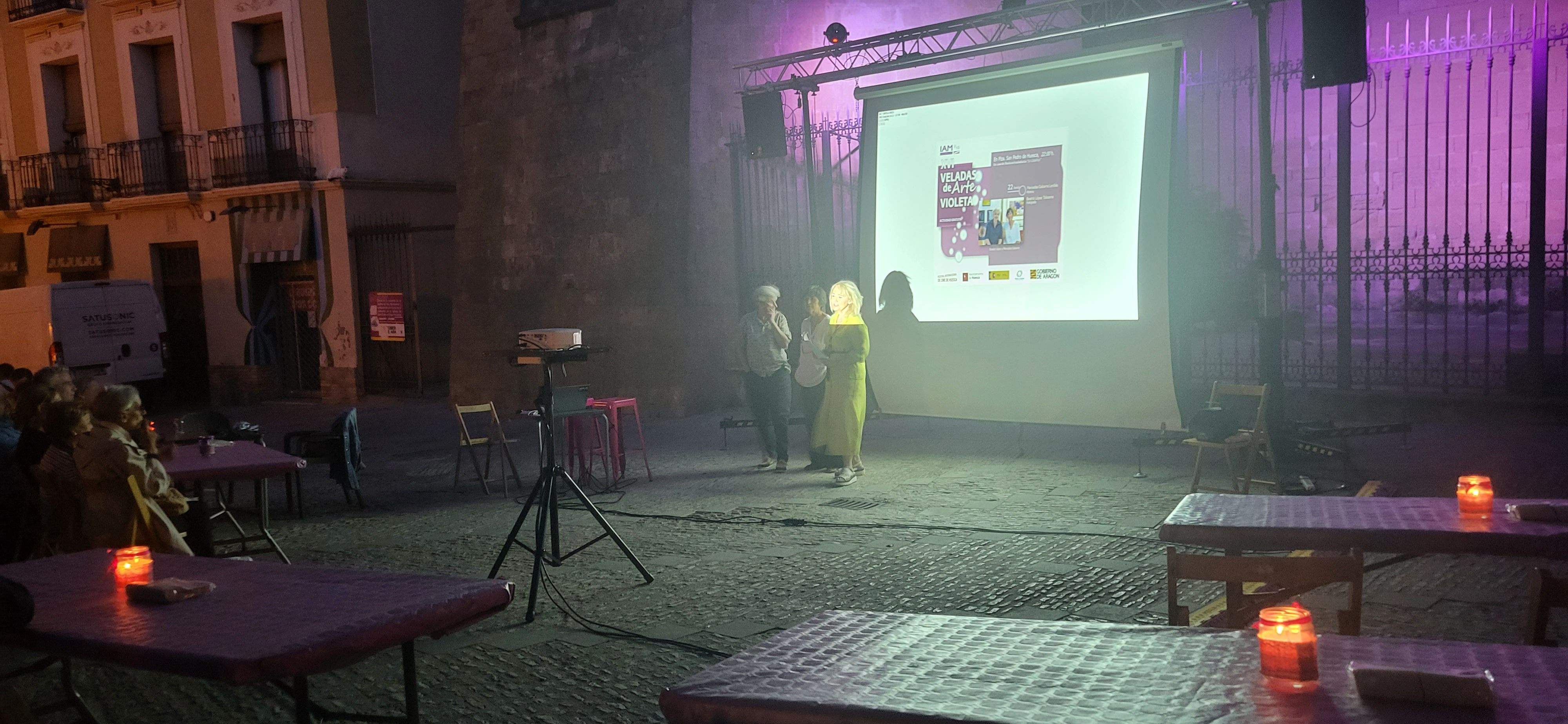 Velada Violeta con Beatriz López y Mercedes Gabarre. Foto Myriam Martínez