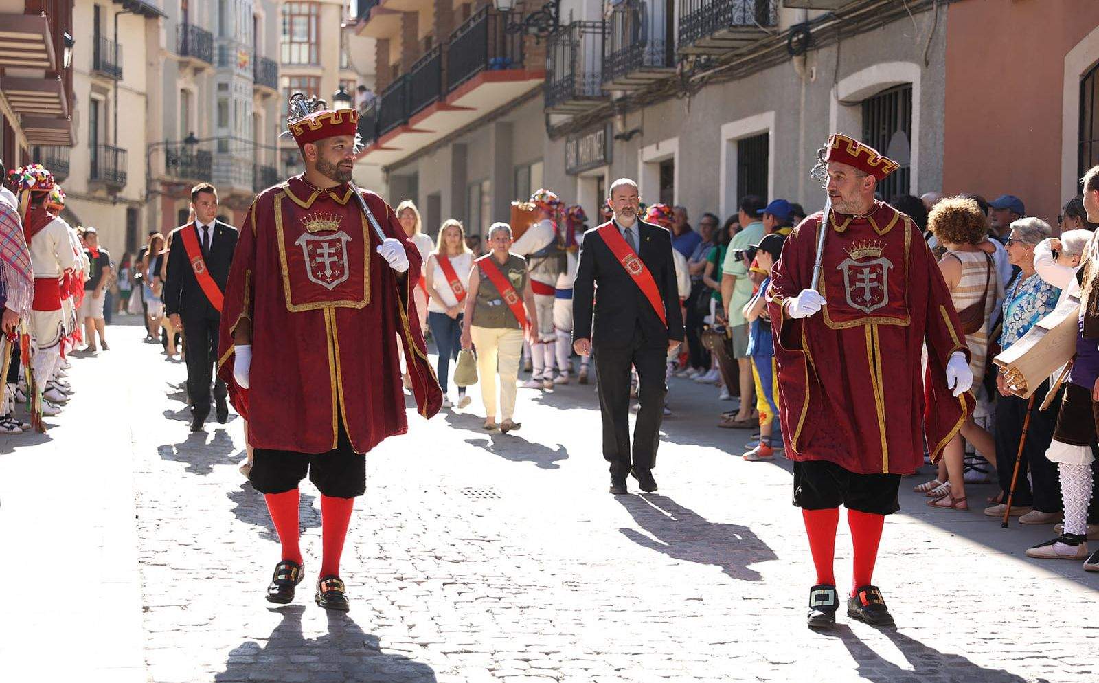 Maceros en la romería a Santa Orosia. Foto Ayuntamiento de Jaca