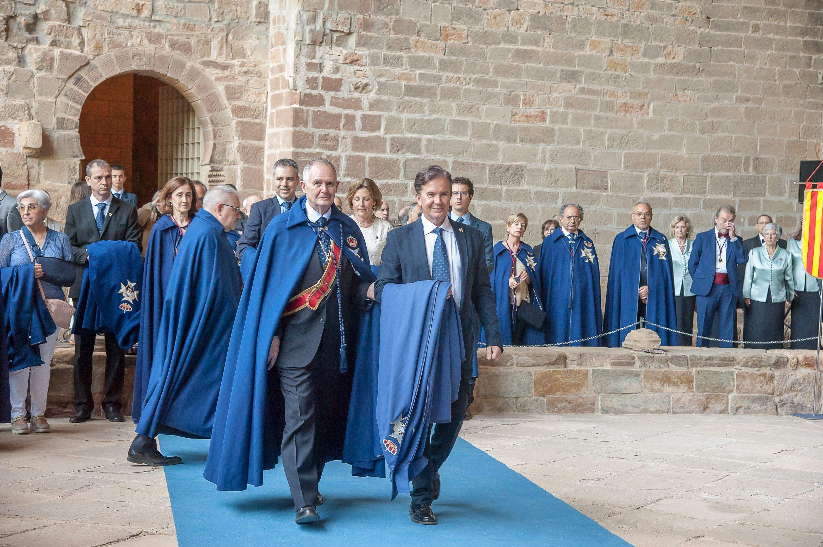Homenaje a los Reyes de Aragón de la Hermandad de San Juan de la Peña