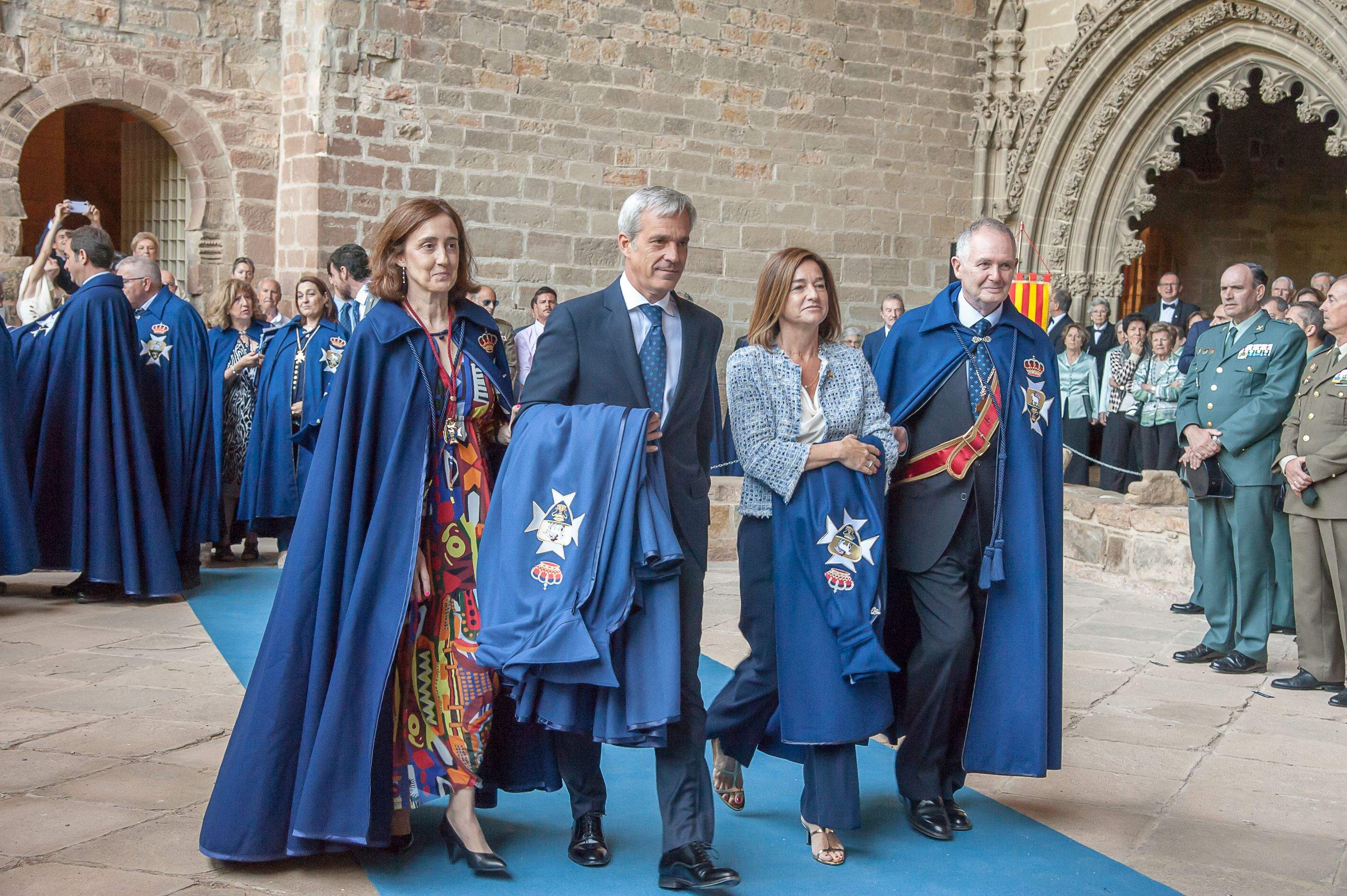 Homenaje a los Reyes de Aragón de la Hermandad de San Juan de la Peña
