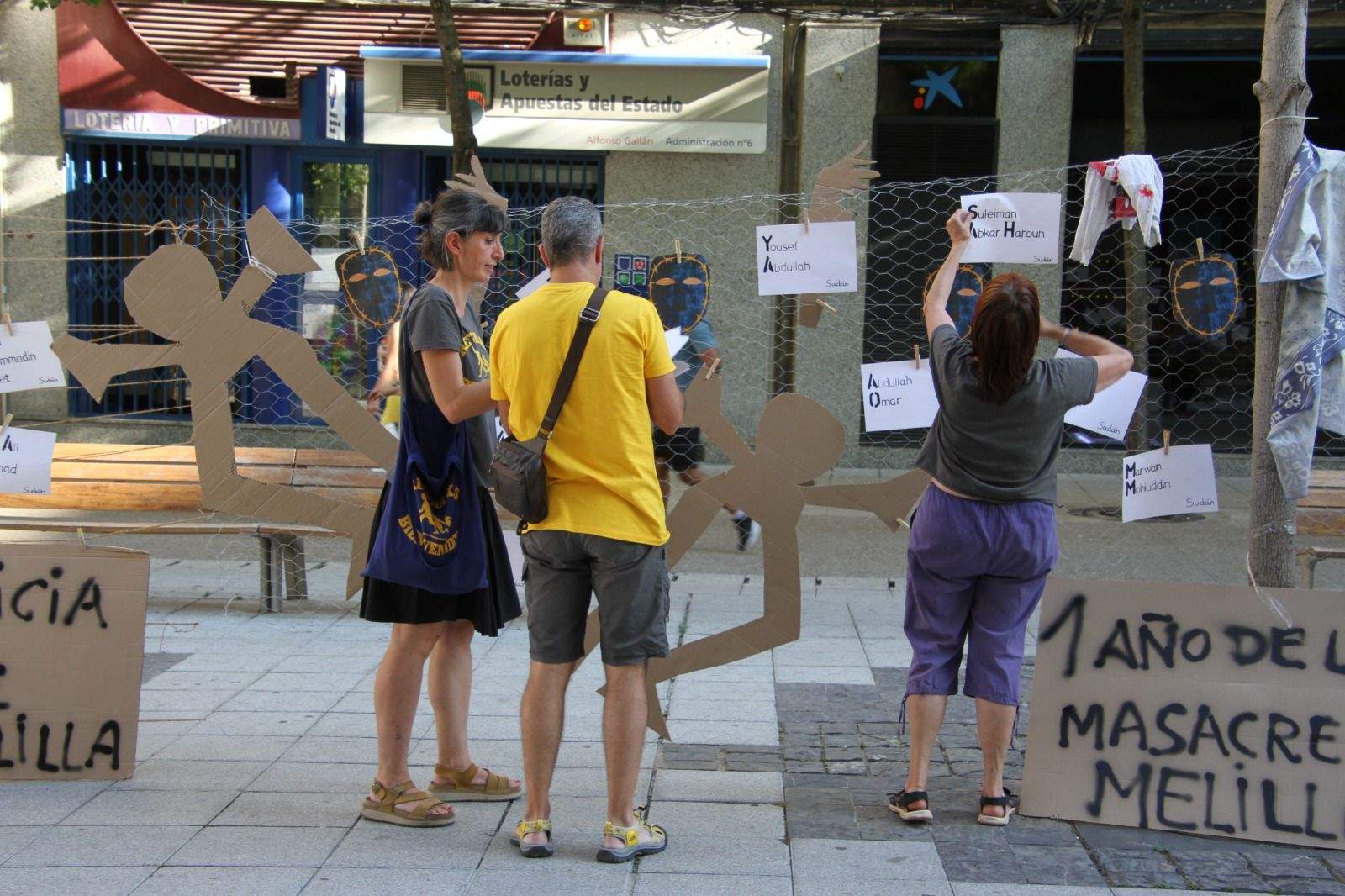 Aniversario de la masacre de Melilla: Huesca no olvida. Foto Carlos Neofato