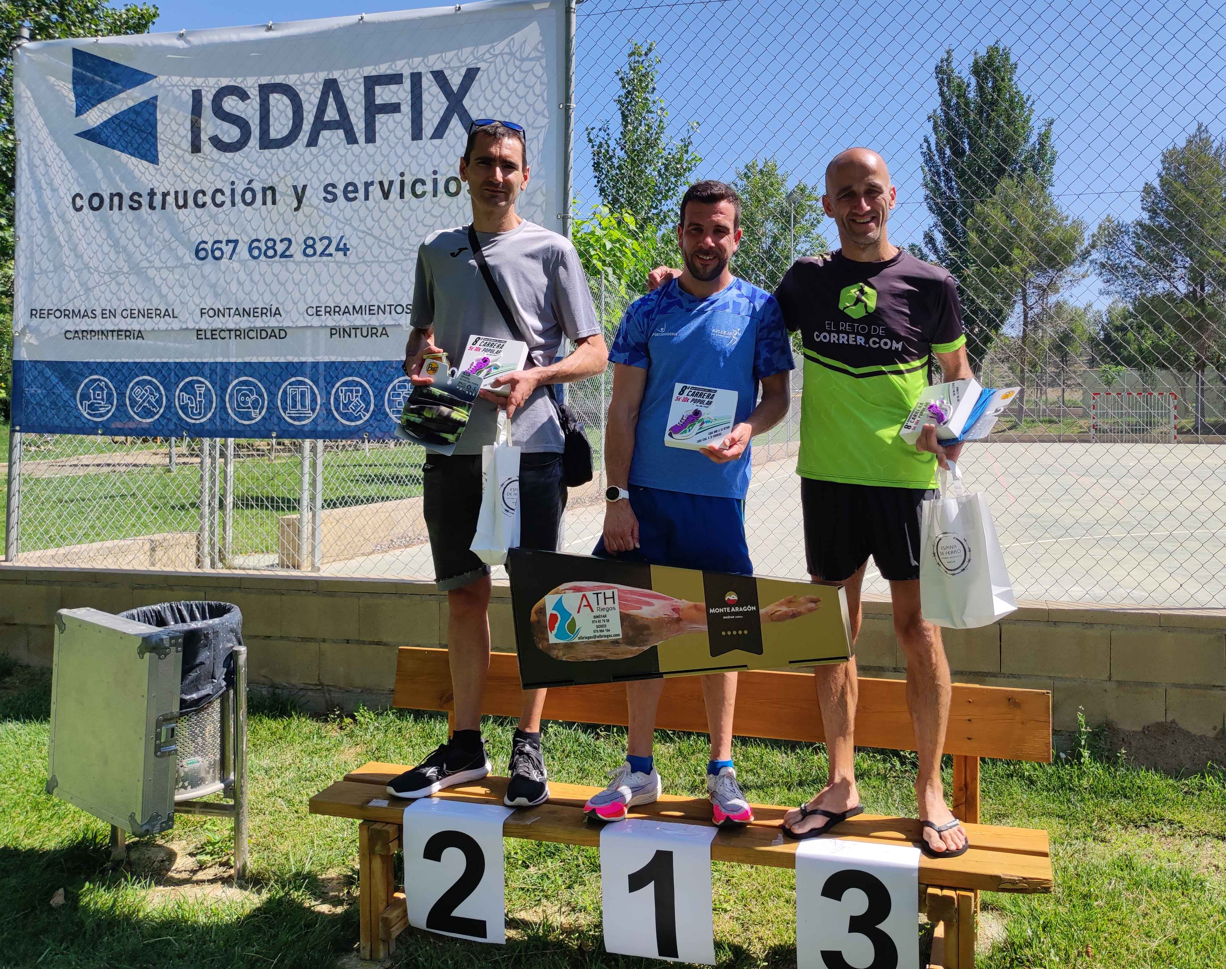 Podio 10 K masculino