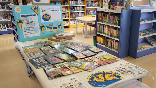 Zona infantil de la biblioteca Durán Gudiol. Foto Myriam Martínez Zona infantil de la biblioteca Durán Gudiol. Foto Myriam Martínez