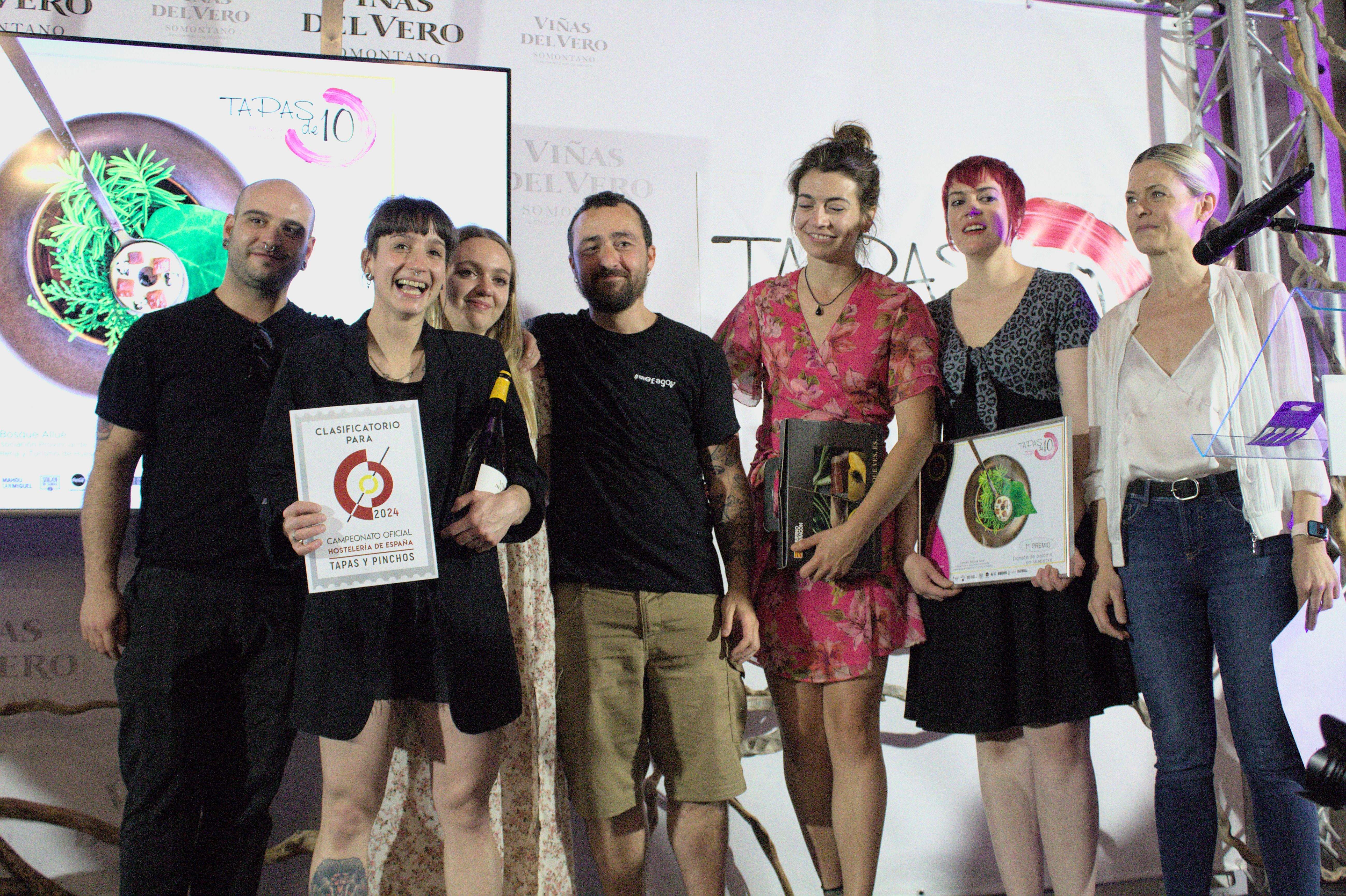 Iris Jordán y su equipo, ganadores del Concurso Provincial de Tapas