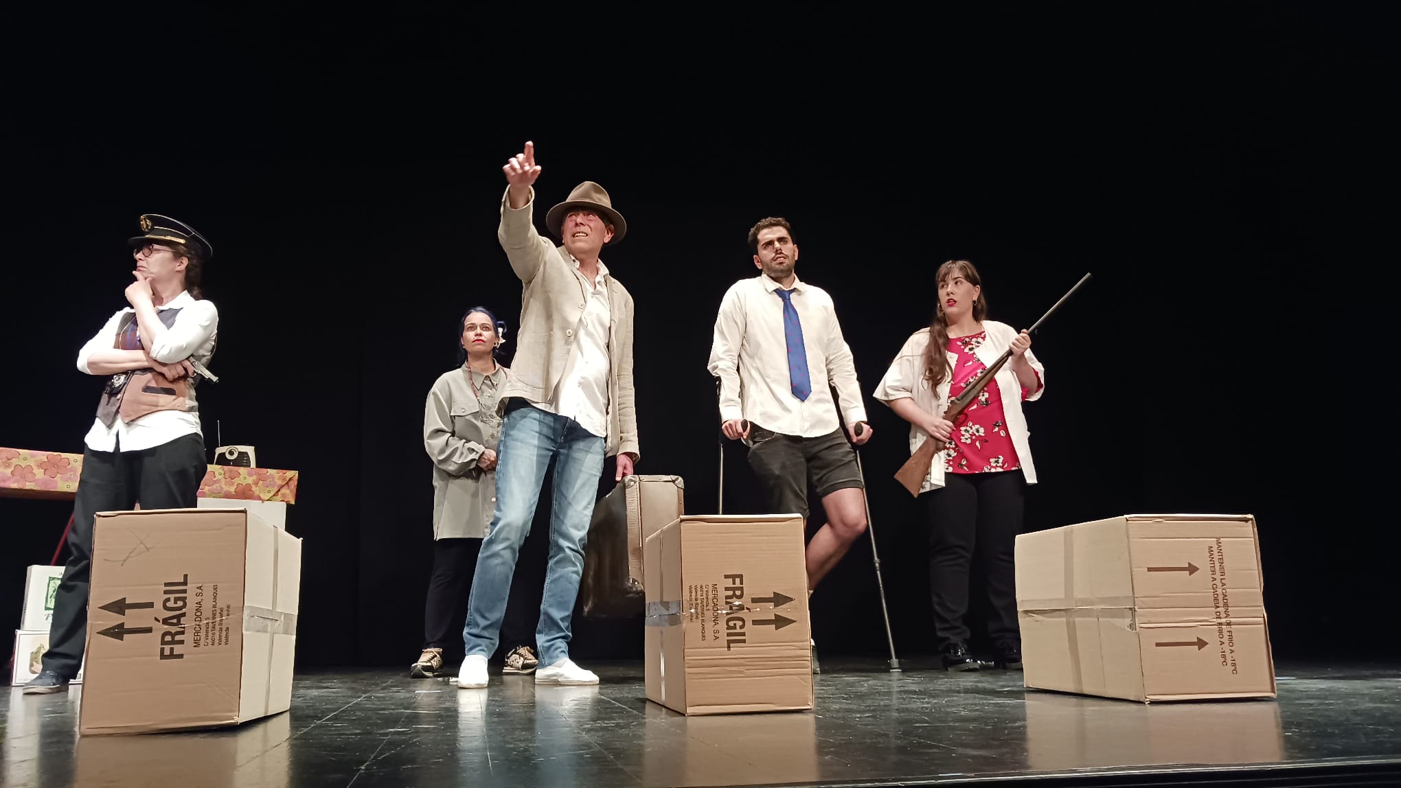 Infinito Teatro y la obra "Korruptia". Foto La López 