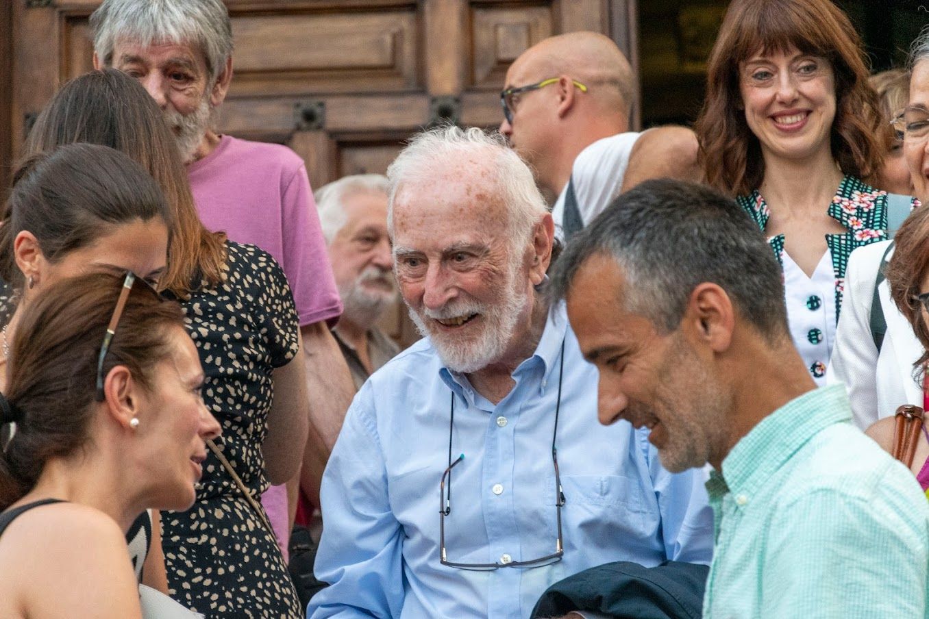 Homenaje a Eduardo Martínez de Pisón de la Plataforma en Defensa de las Montañas.