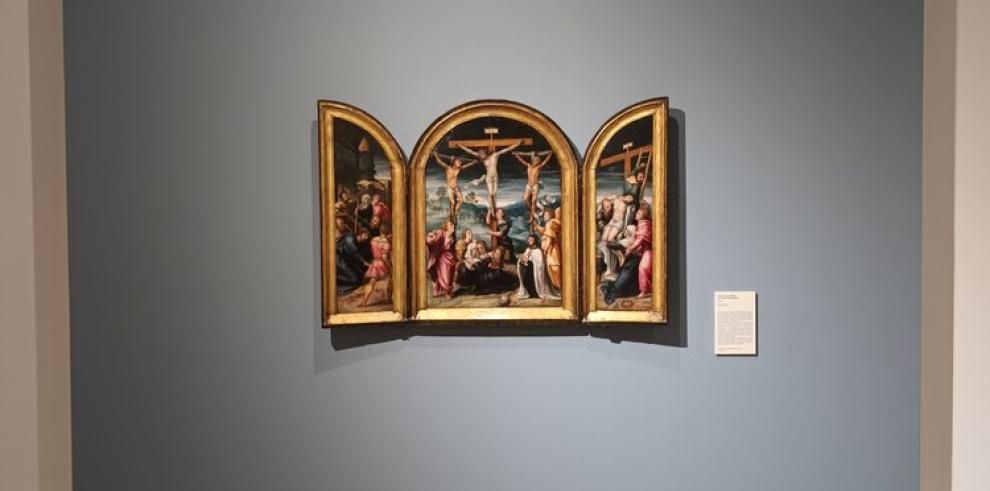 Tríptico del Caballero de la Orden de Santiago, pieza cedida por el Museo Arqueológico Nacional.