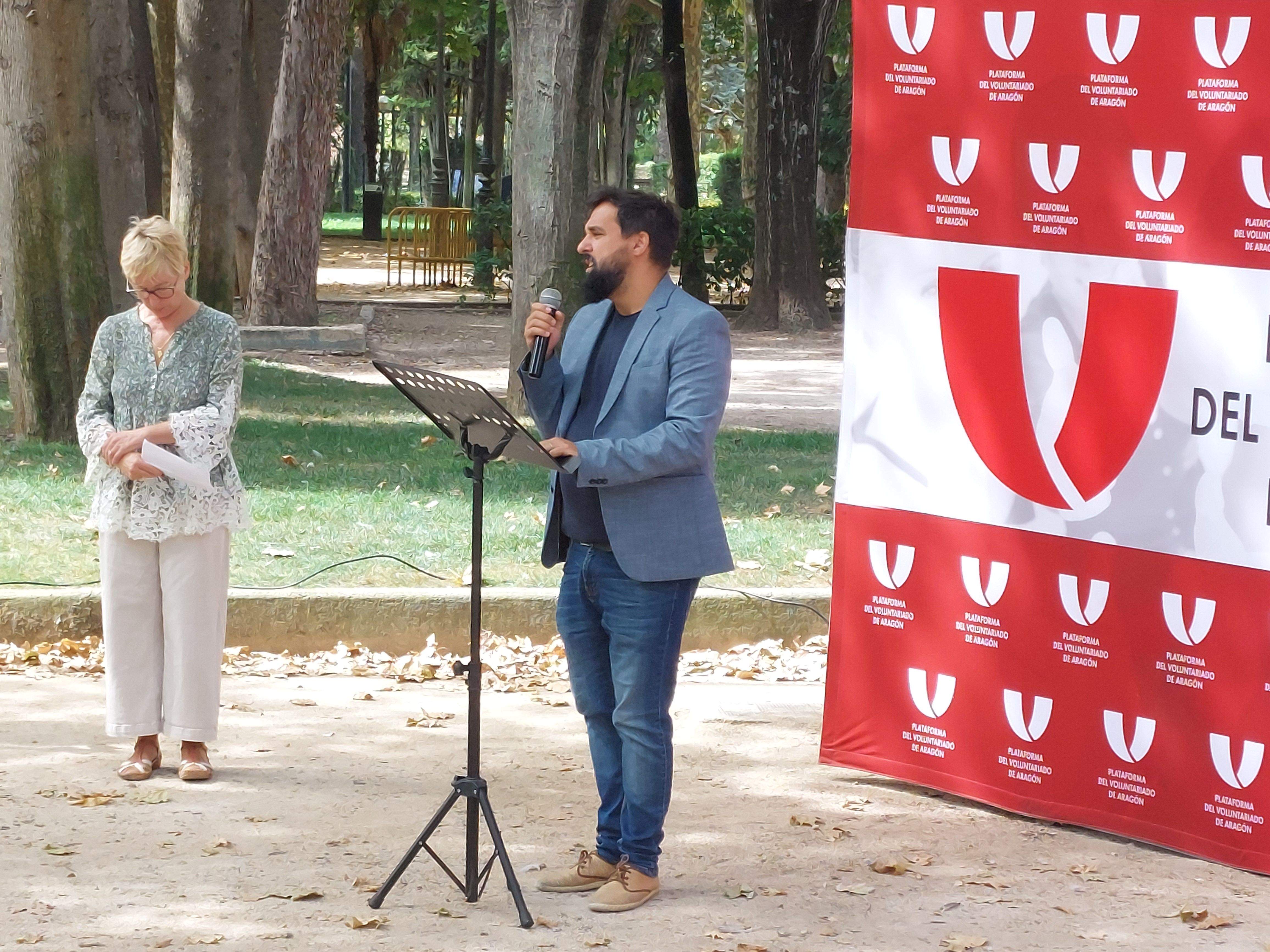 Día del Cooperante de la Plataforma del Voluntariado de Aragón. Raúl Oliván y Rosa Tenas