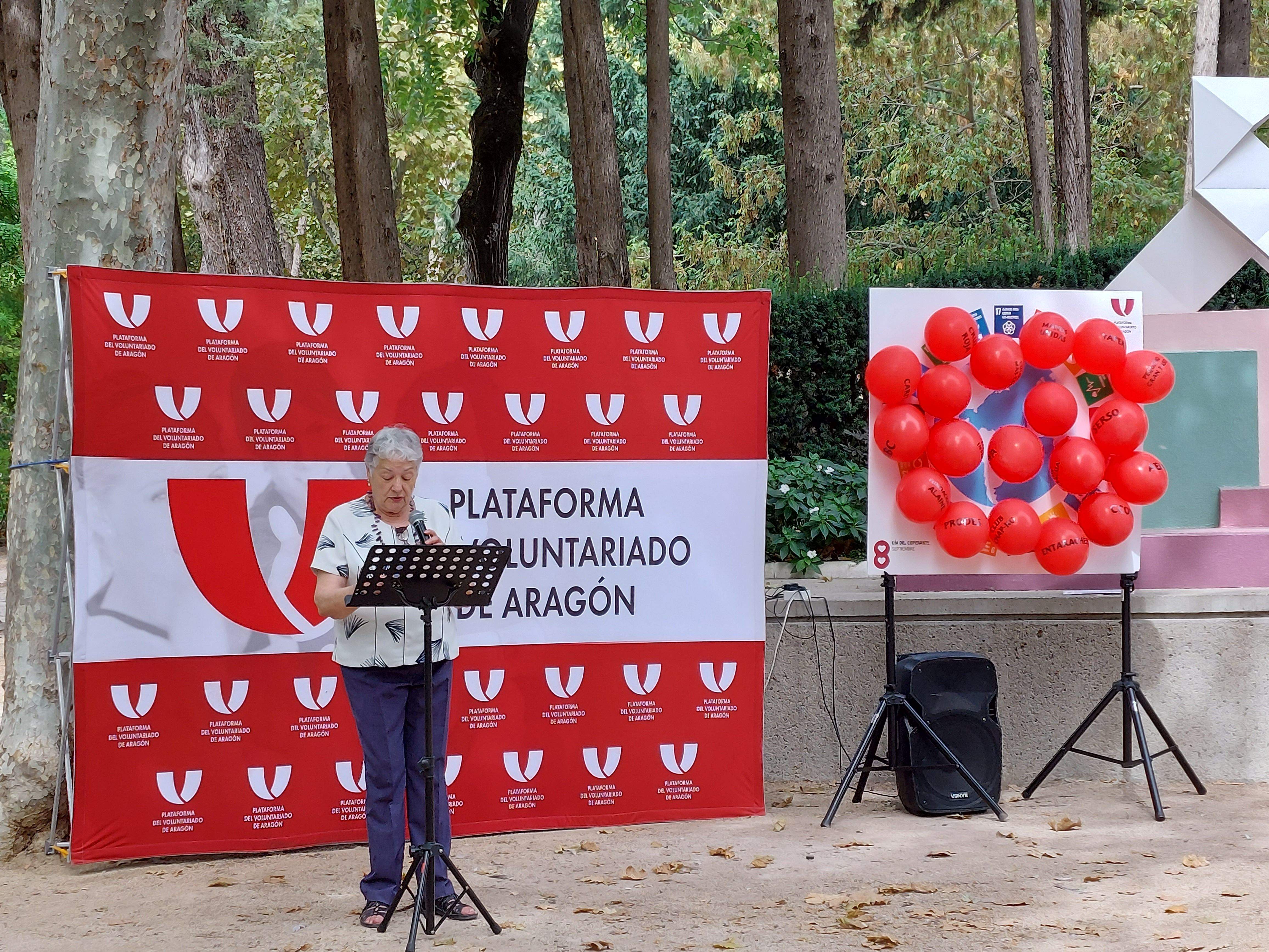 Día del Cooperante de la Plataforma del Voluntariado de Aragón. Araceli Cavero