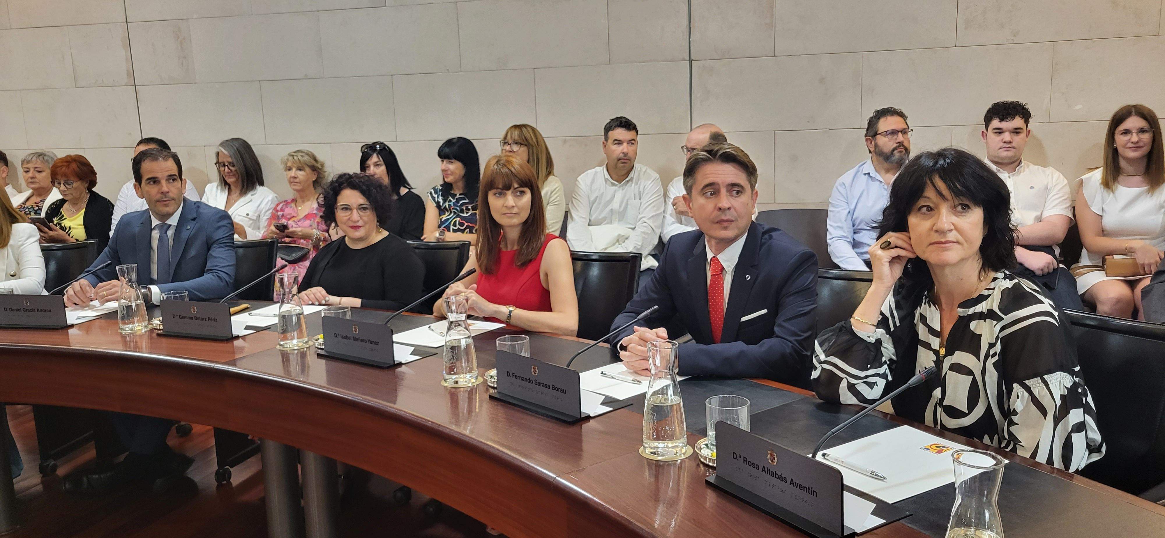 Constitución de la Diputación Provincial de Huesca. Foto Myriam Martínez