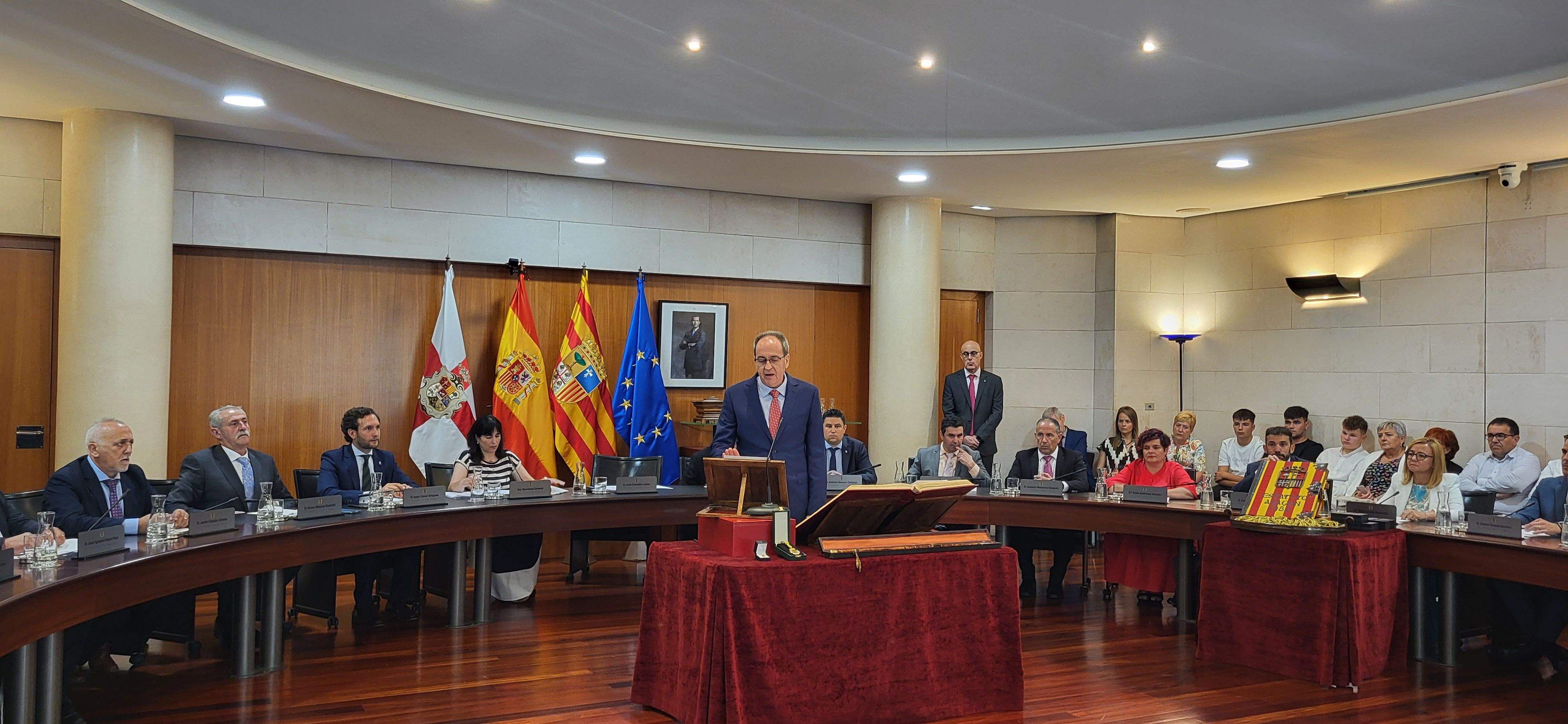 Constitución de la Diputación Provincial de Huesca. Foto Myriam Martínez