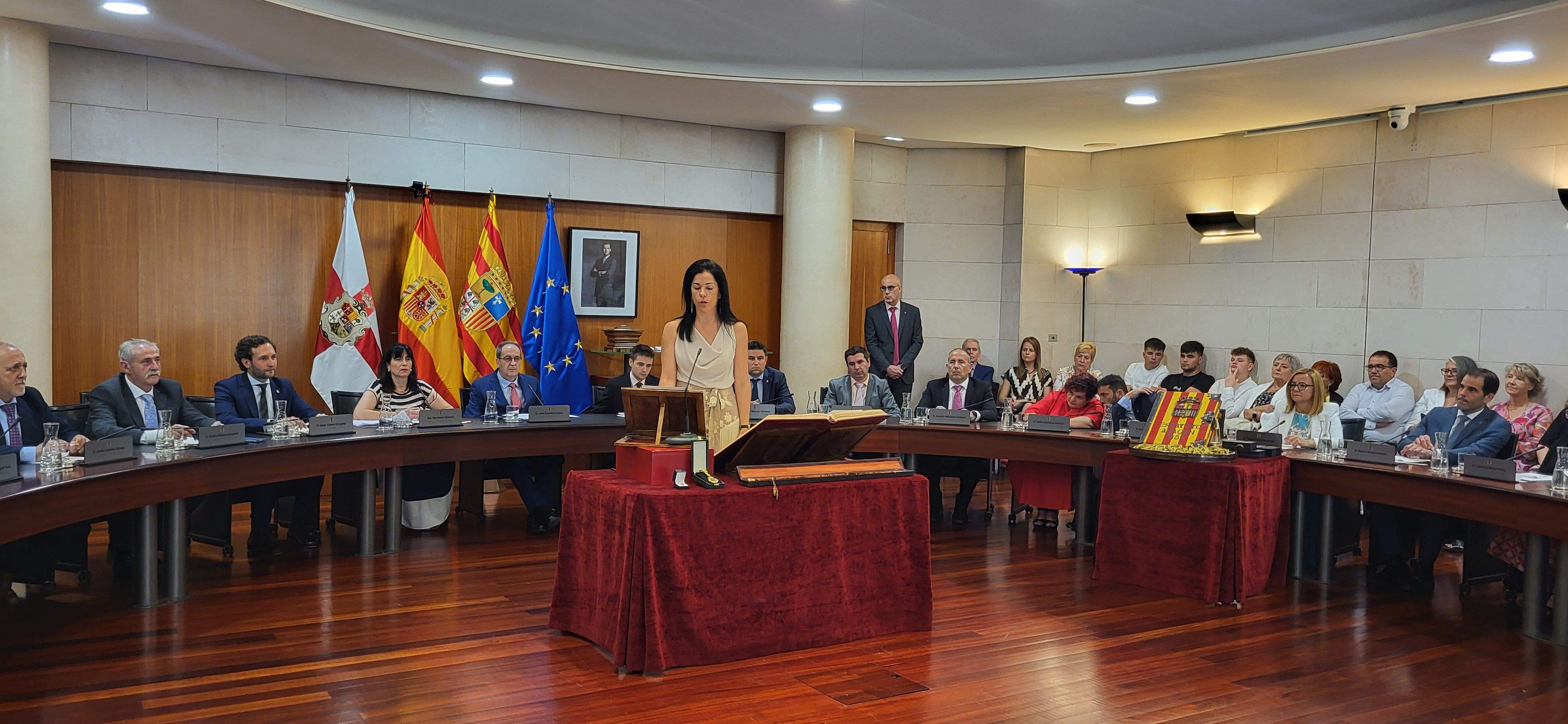 Constitución de la Diputación Provincial de Huesca. Foto Myriam Martínez