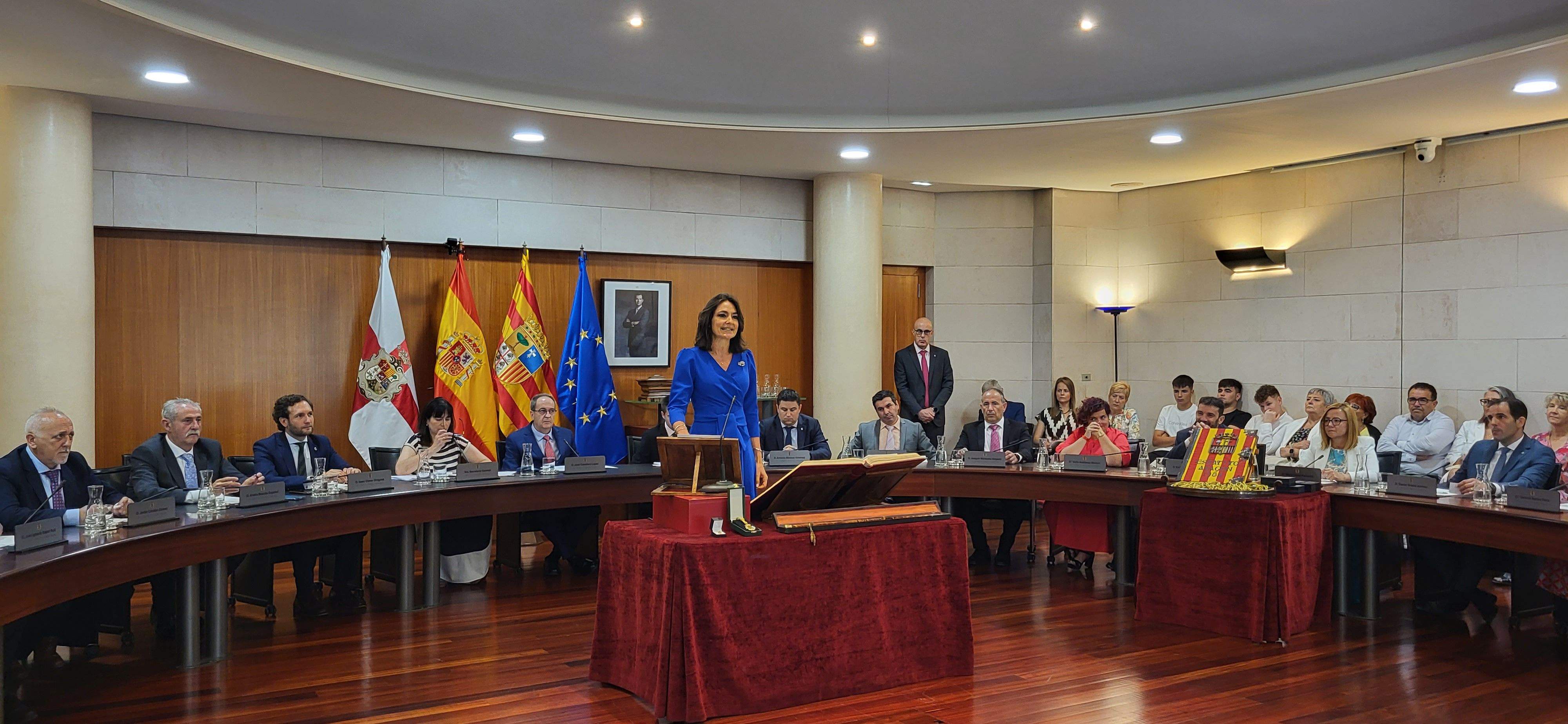 Constitución de la Diputación Provincial de Huesca. Foto Myriam Martínez