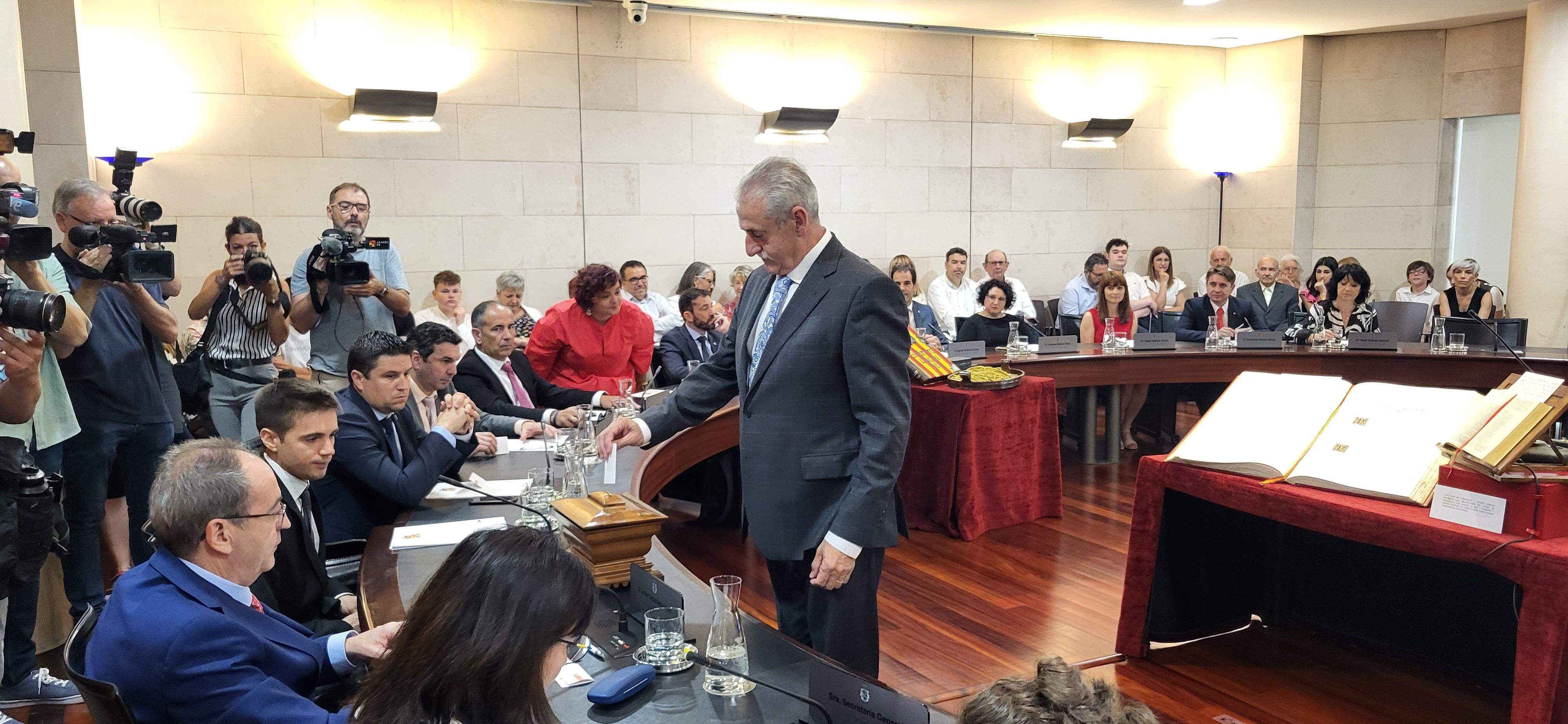 Constitución de la Diputación Provincial de Huesca. Foto Myriam Martínez