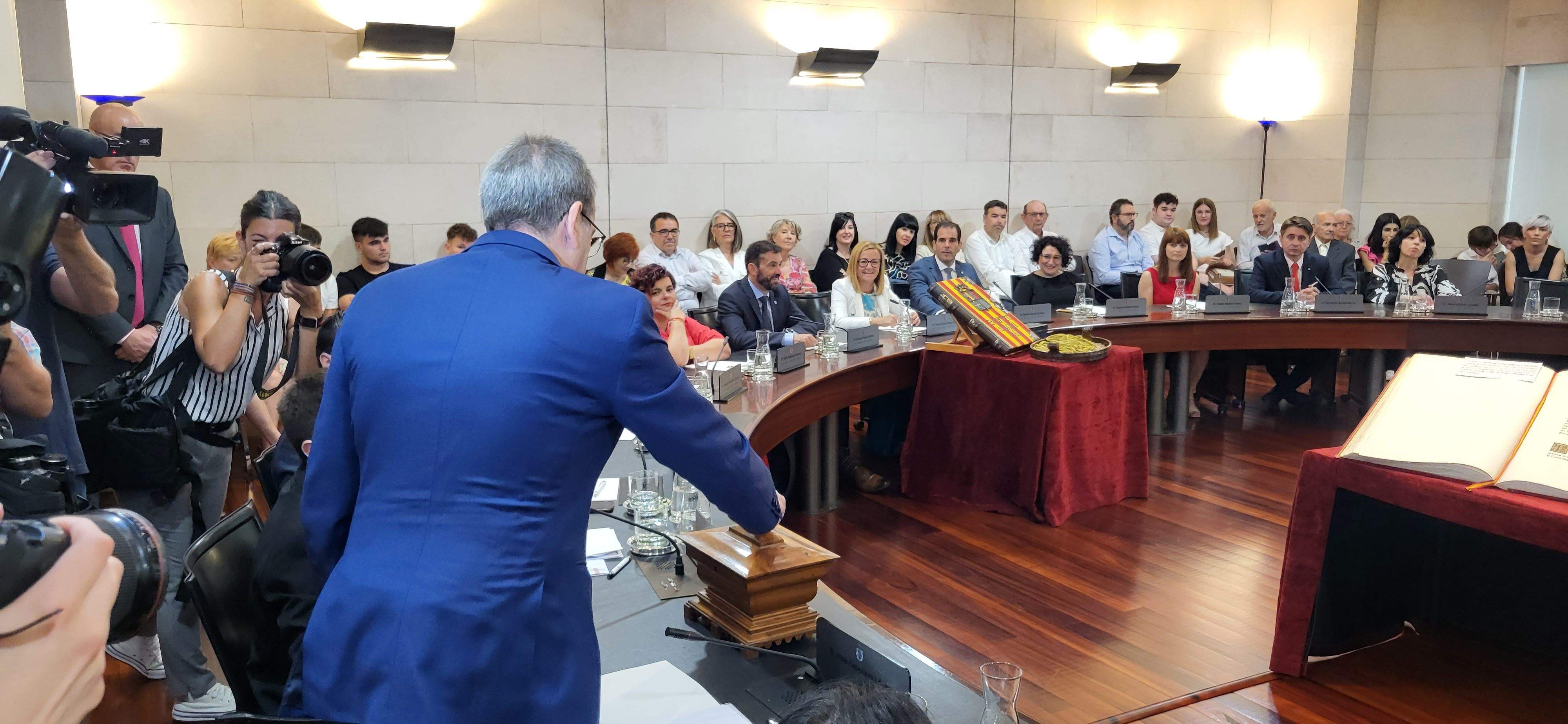 Constitución de la Diputación Provincial de Huesca. Foto Myriam Martínez