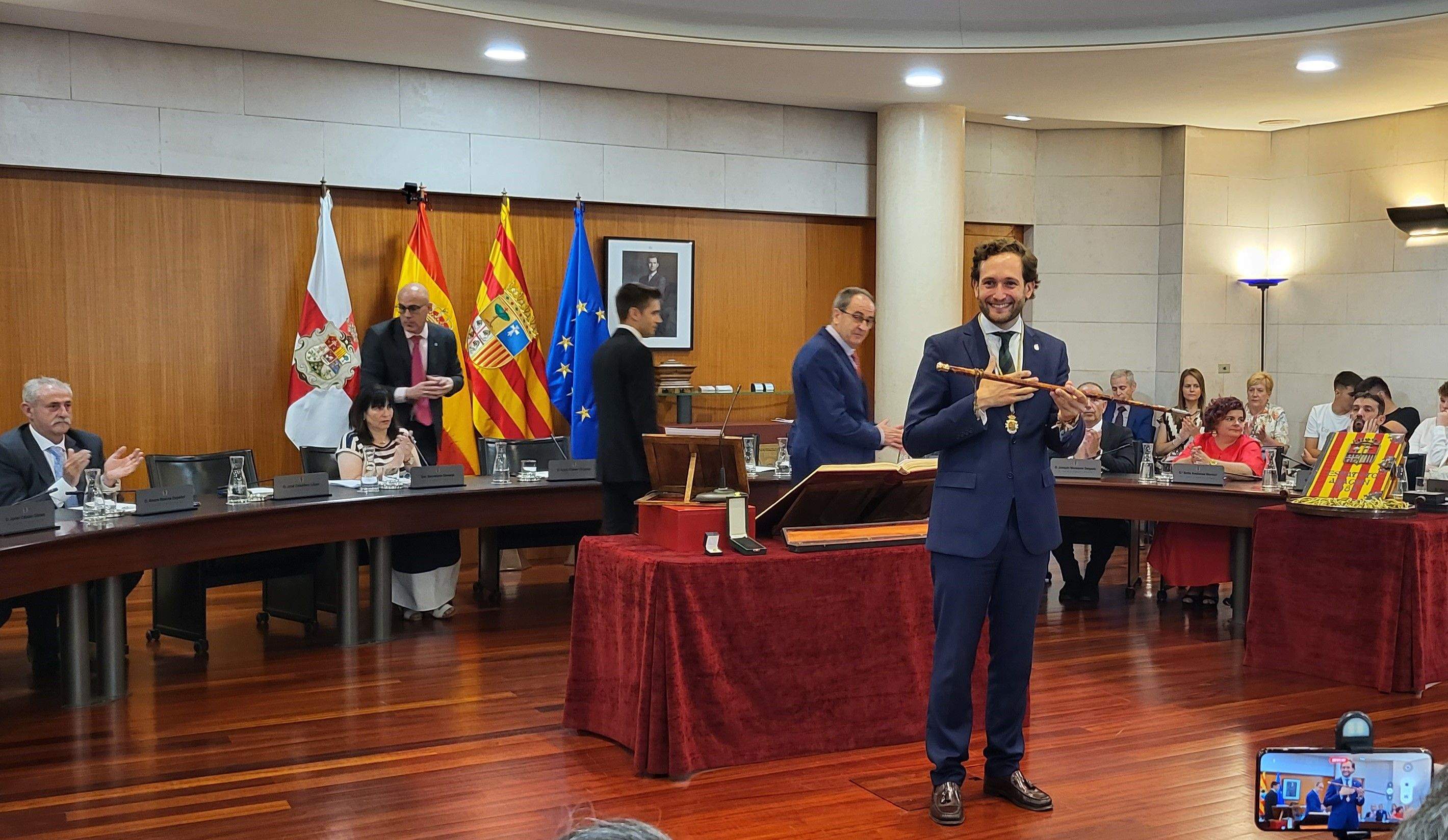 Constitución de la Diputación Provincial de Huesca. Foto Myriam Martínez