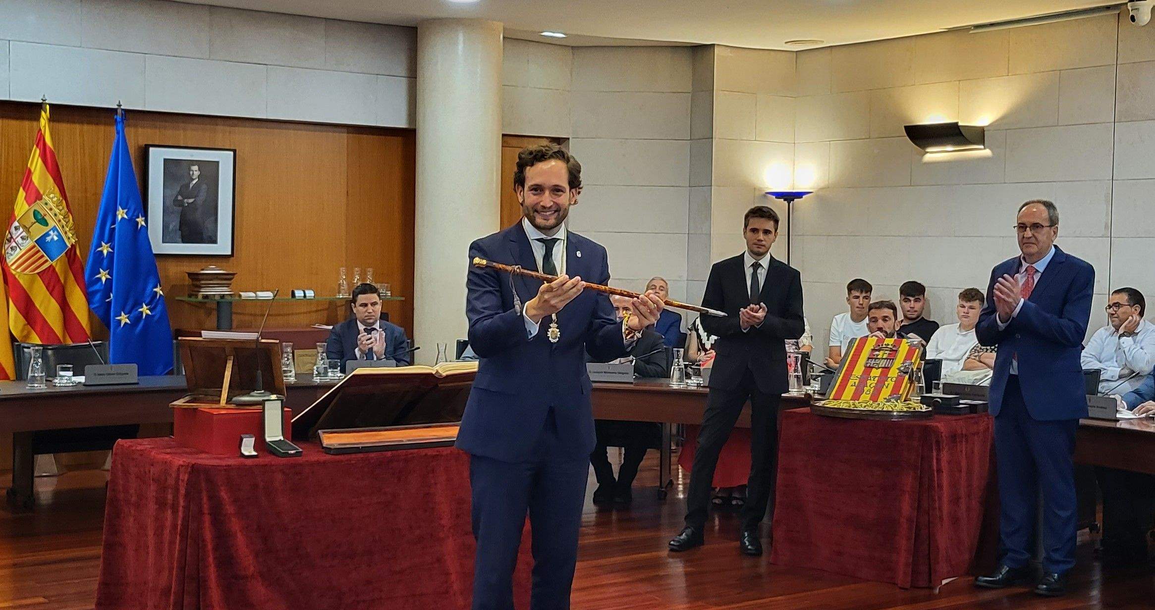 Constitución de la Diputación Provincial de Huesca. Foto Myriam Martínez