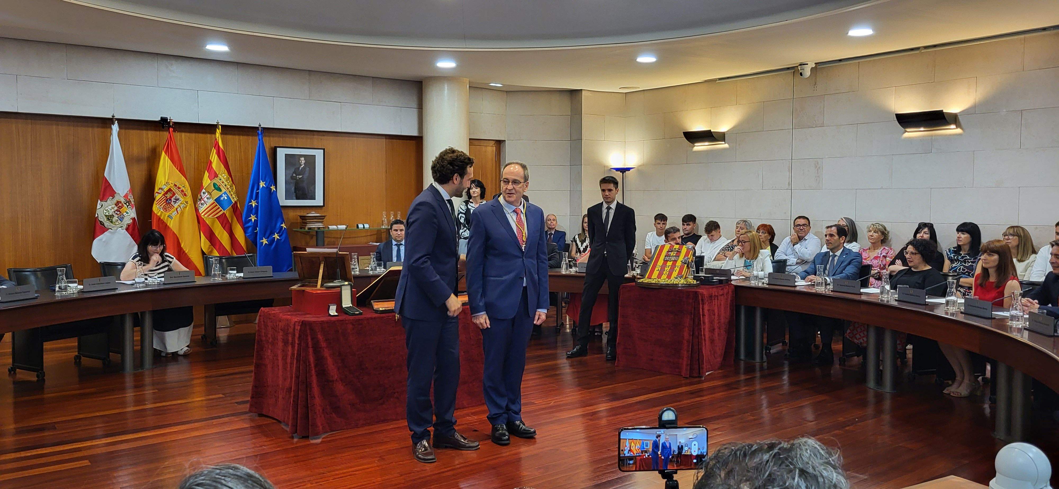 Constitución de la Diputación Provincial de Huesca. Foto Myriam Martínez