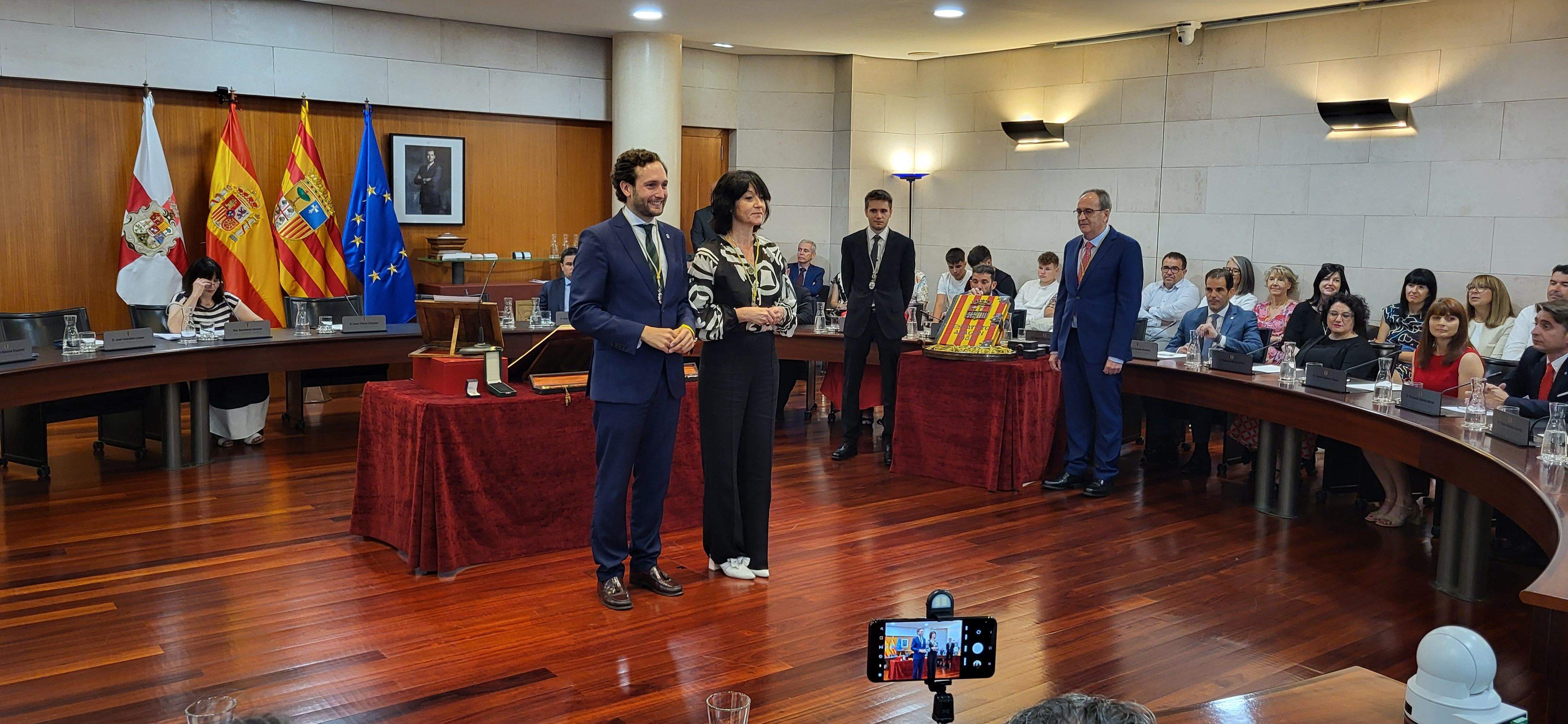 Constitución de la Diputación Provincial de Huesca. Foto Myriam Martínez