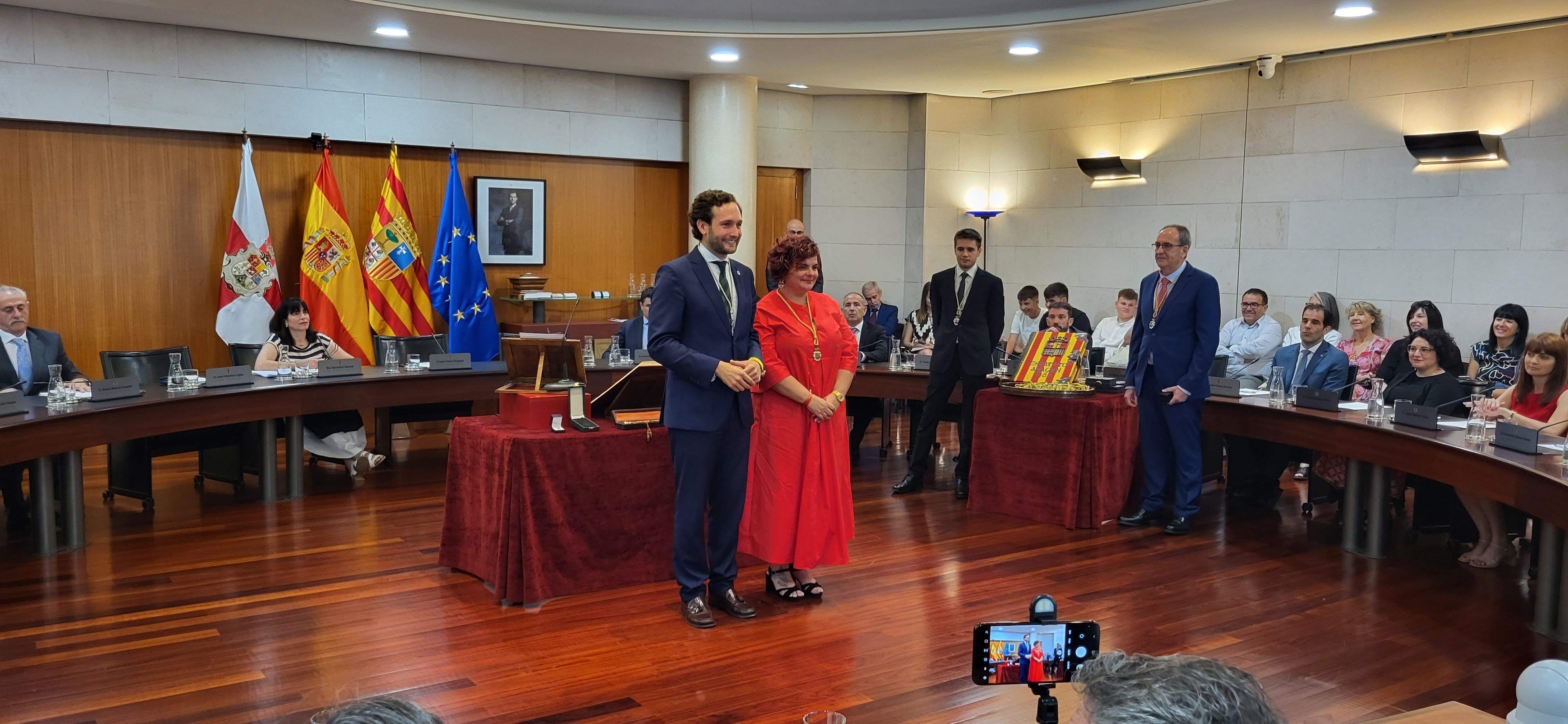 Constitución de la Diputación Provincial de Huesca. Foto Myriam Martínez