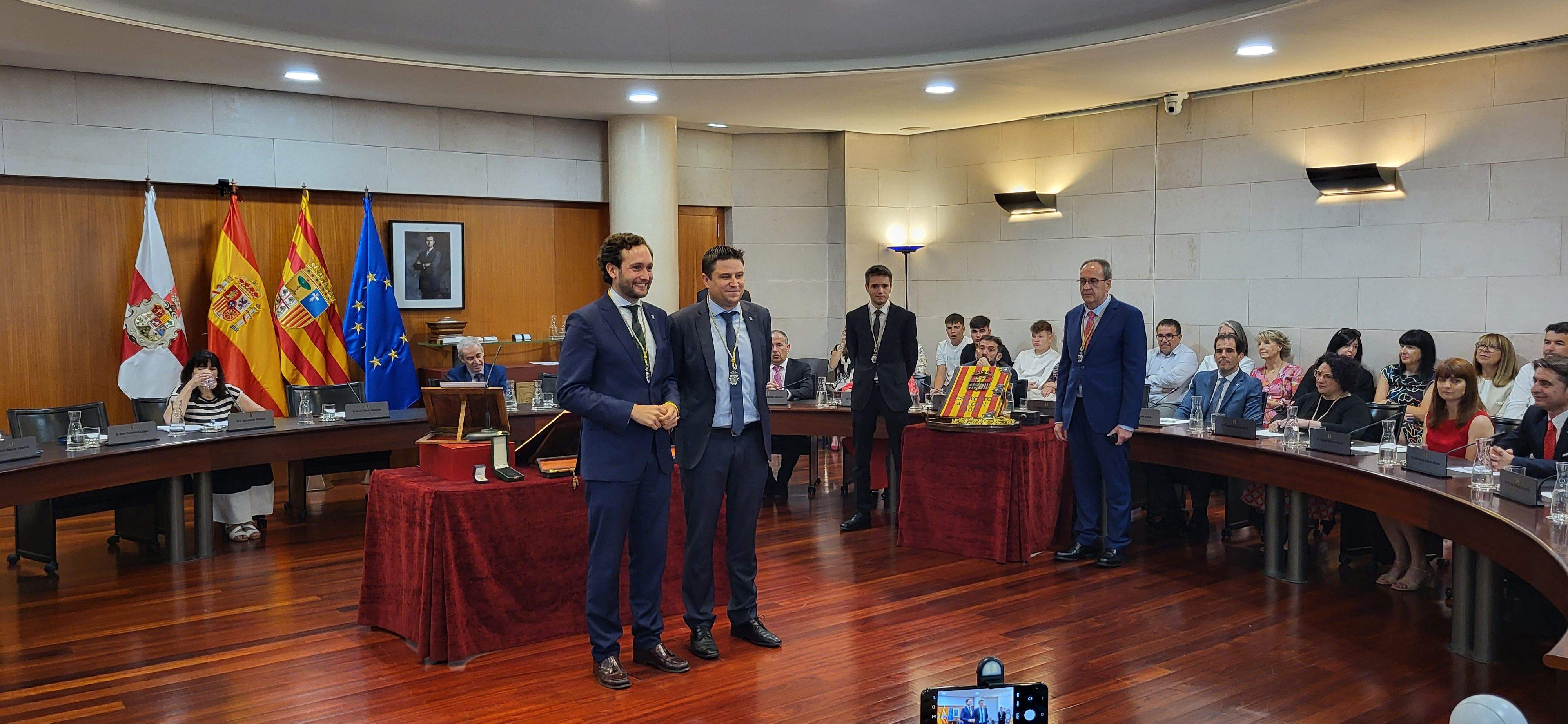 Constitución de la Diputación Provincial de Huesca. Foto Myriam Martínez