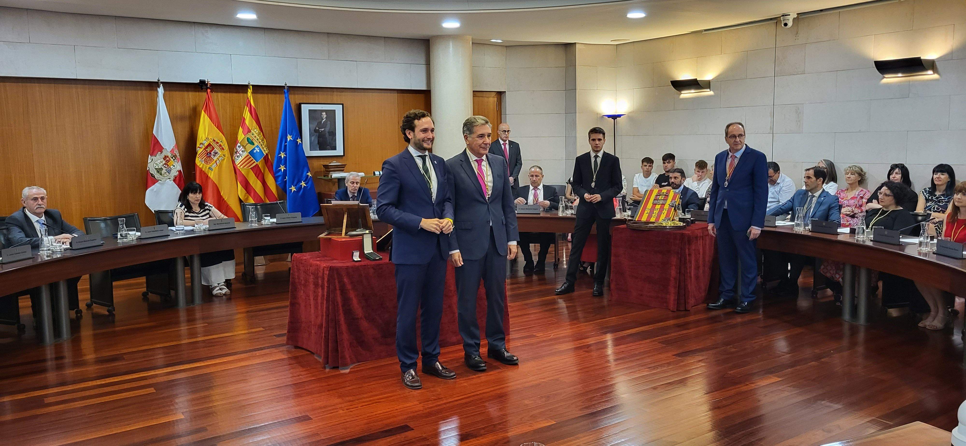 Constitución de la Diputación Provincial de Huesca. Foto Myriam Martínez