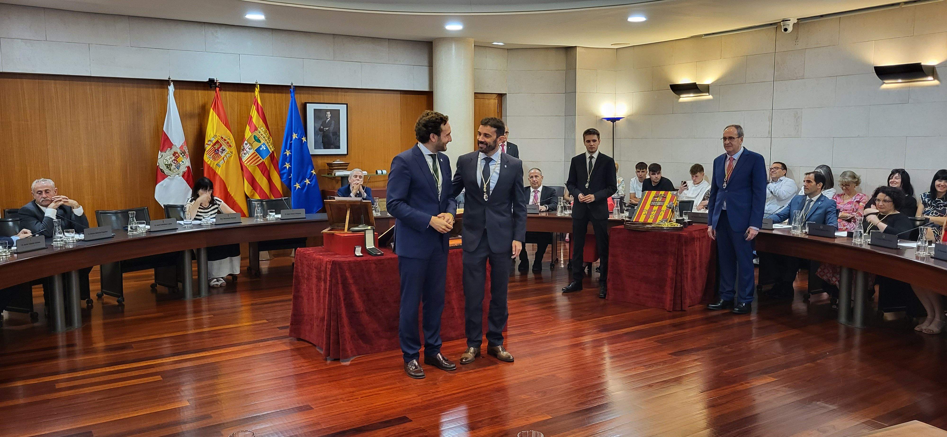 Constitución de la Diputación Provincial de Huesca. Foto Myriam Martínez