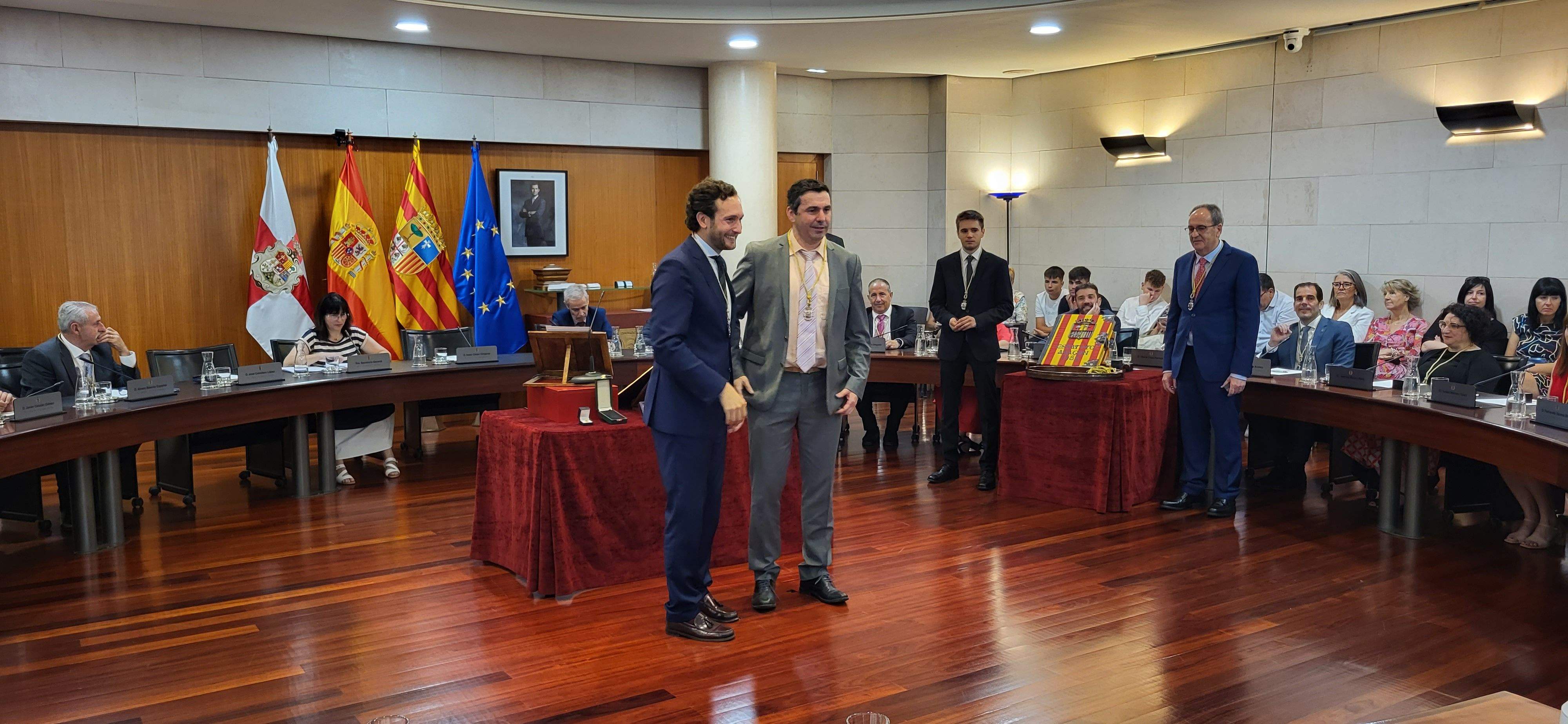 Constitución de la Diputación Provincial de Huesca. Foto Myriam Martínez