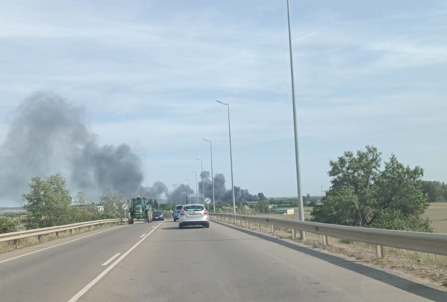 Incendio en la carretera de Vicién.