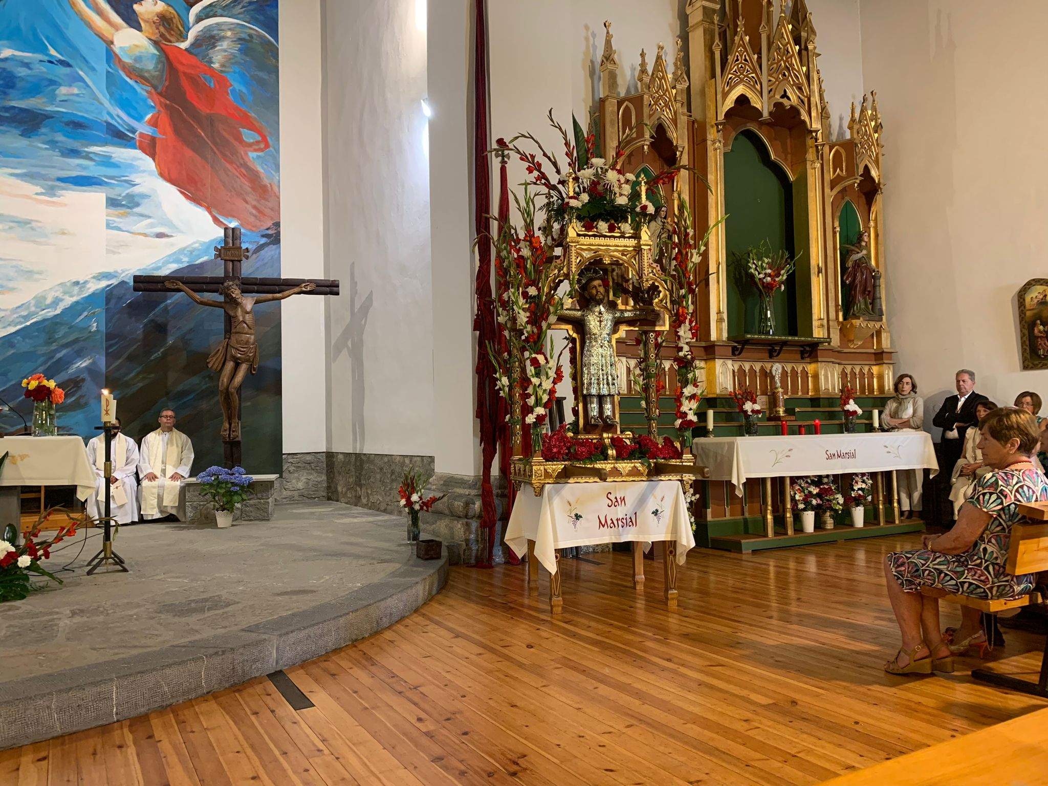 Celebración del día de San Marcial en Benasque con el Ball dels omes.