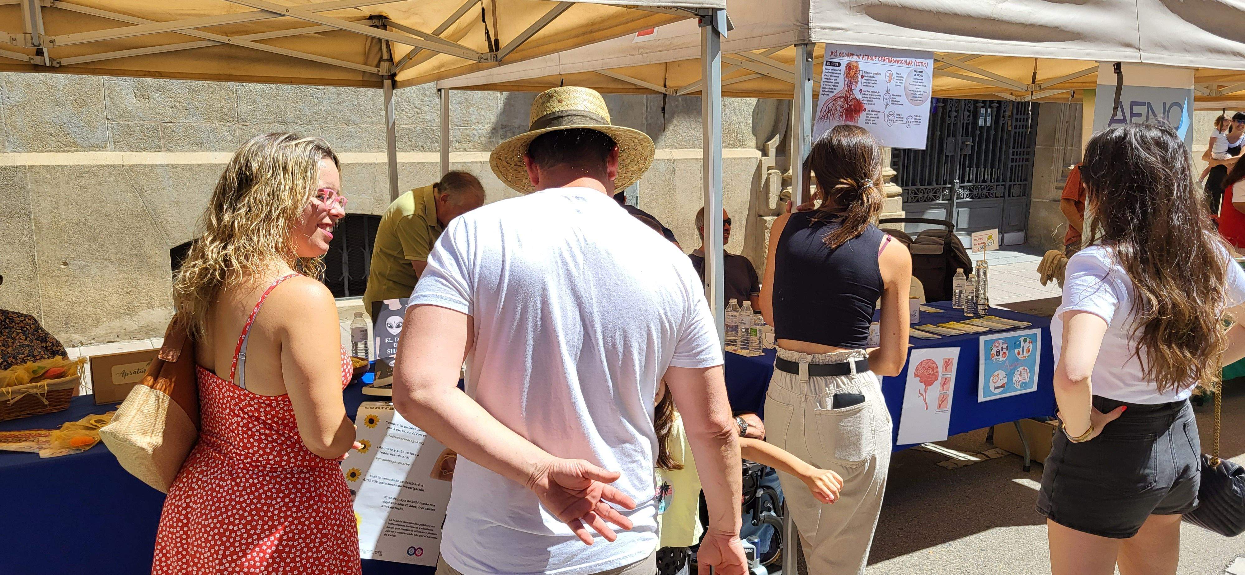 II Feria de asociaciones de Salud en Huesca. Foto Myriam Martínez 