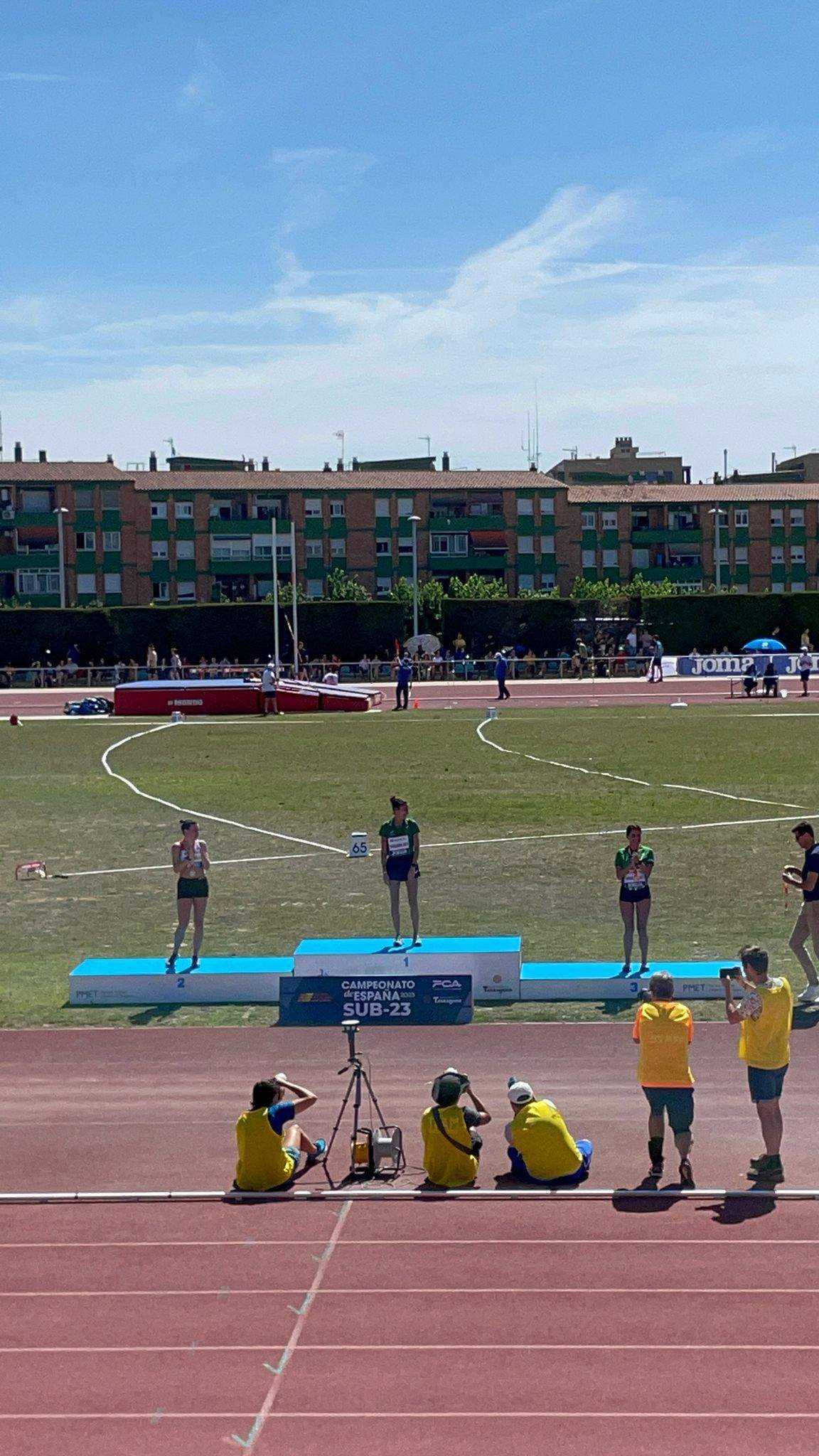 Podio de marcha femenino.