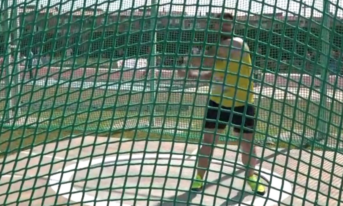 Juan Díaz en su mejor lanzamiento