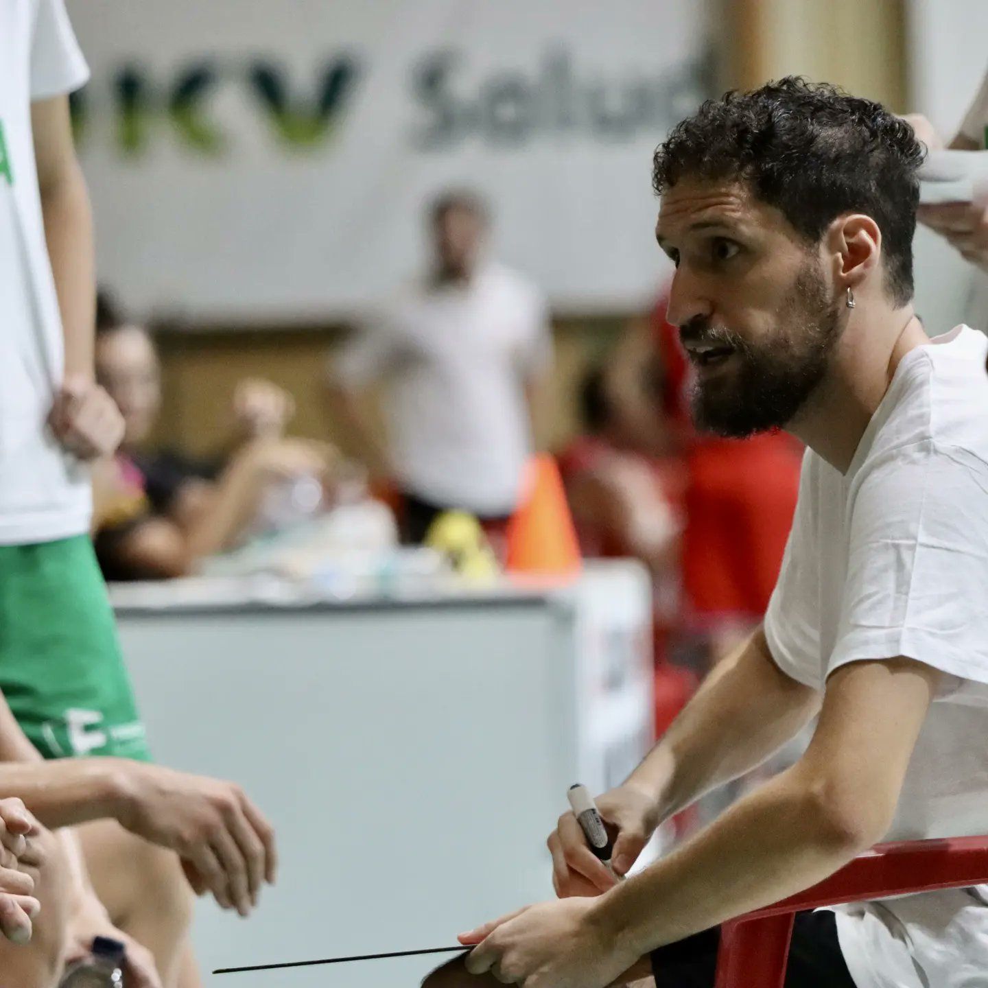 Santi Cerdán en el primer amistoso de la temporada Santi Cerdán en el primer amistoso de la temporada