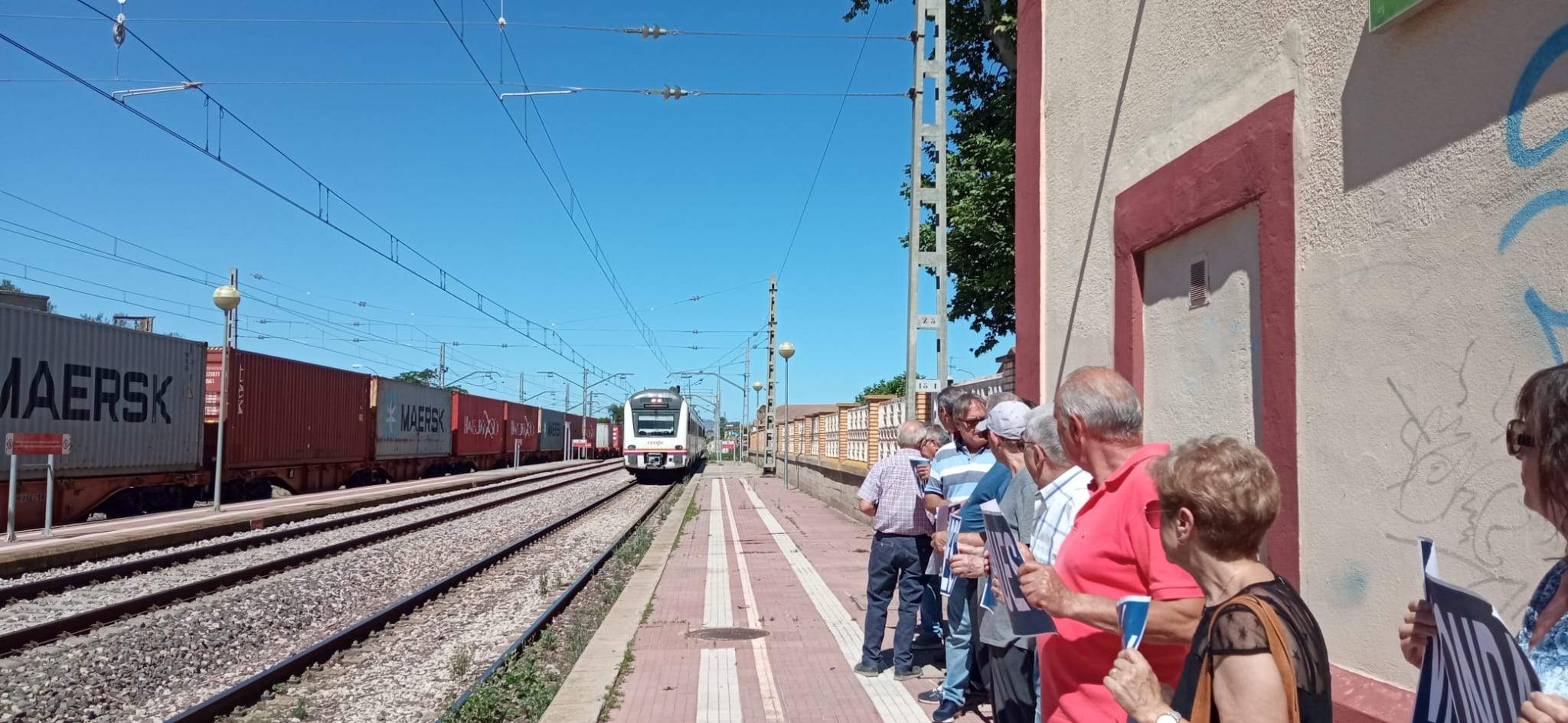 Concentración de Monegros no pierdas tu tren