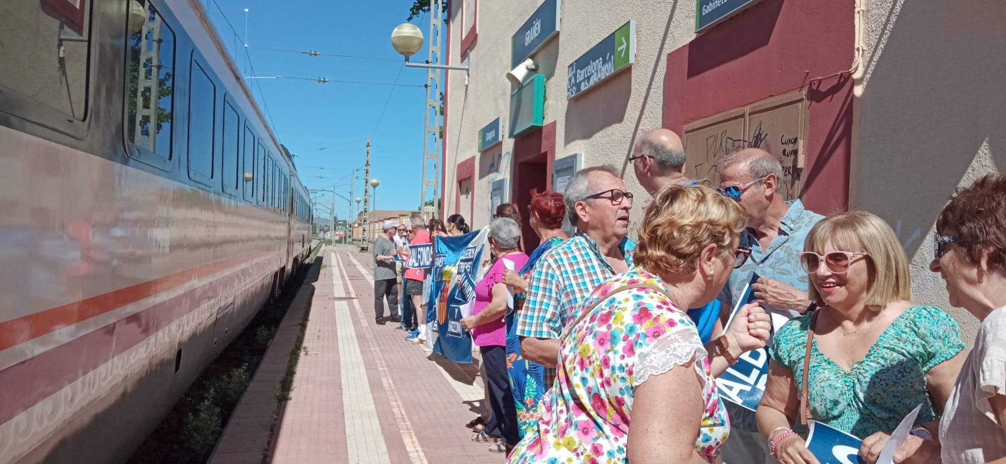 Concentración de Monegros no pierdas tu tren