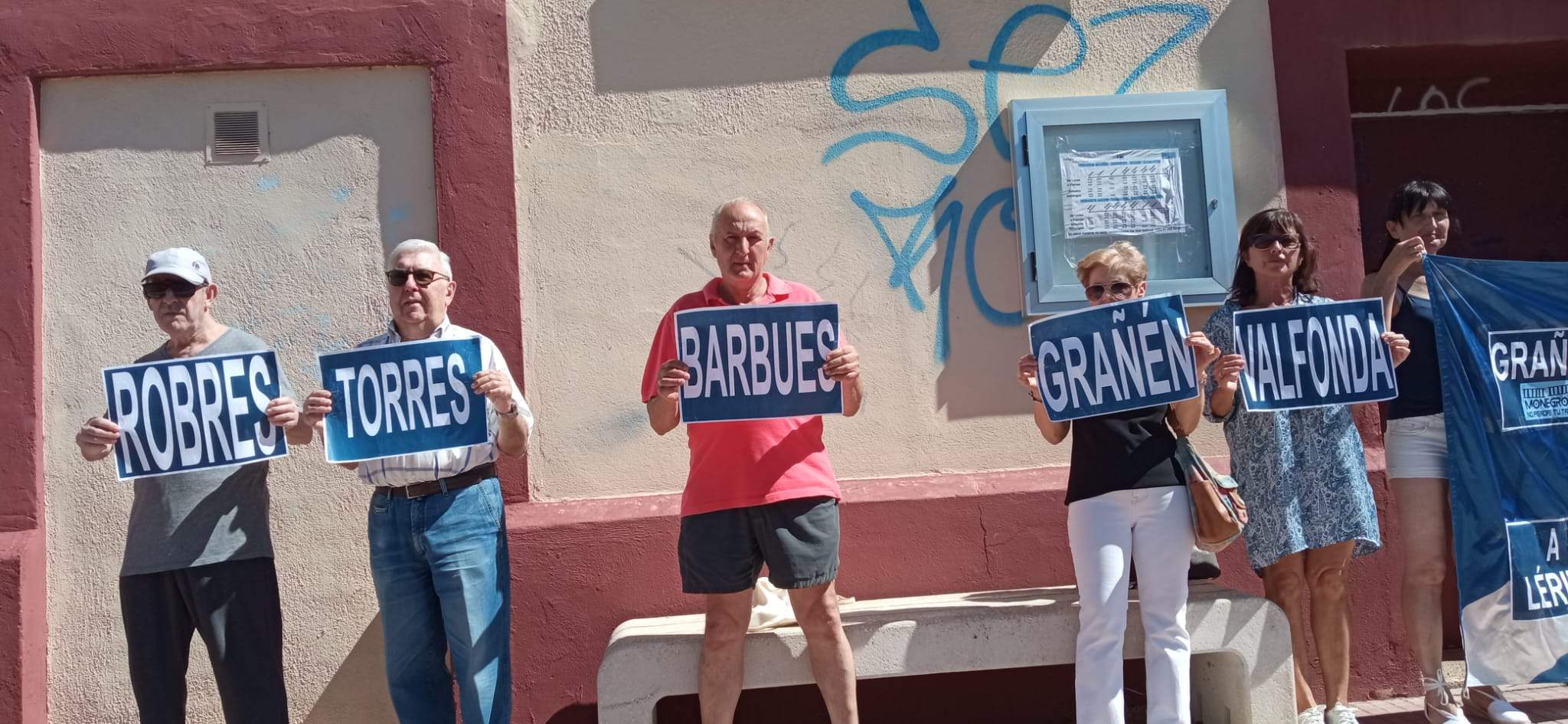 Concentración de Monegros no pierdas tu tren