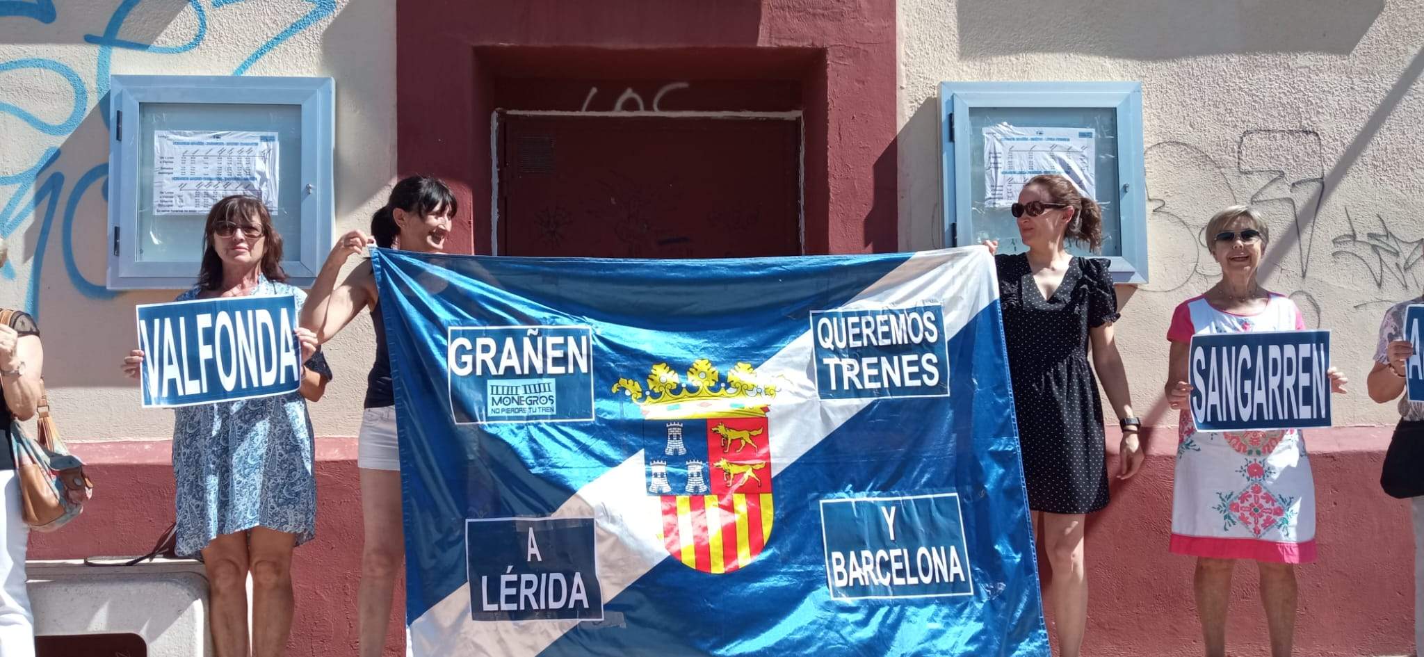 Concentración de Monegros no pierdas tu tren