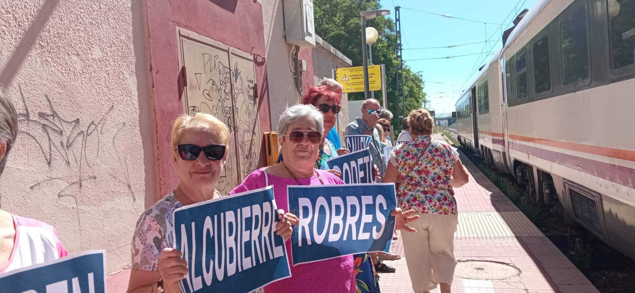 Concentración de Monegros no pierdas tu tren