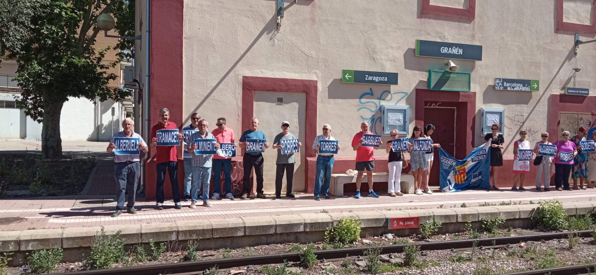 Concentración de Monegros no pierdas tu tren