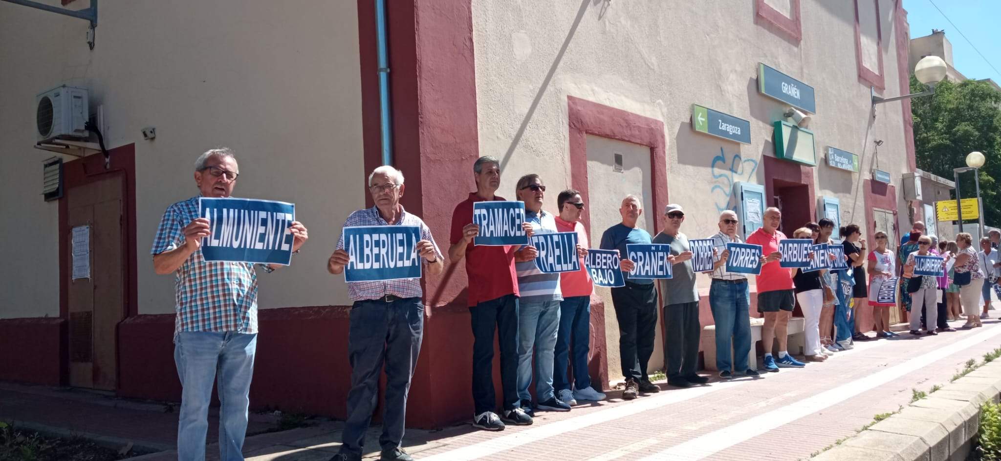 Concentración de Monegros no pierdas tu tren