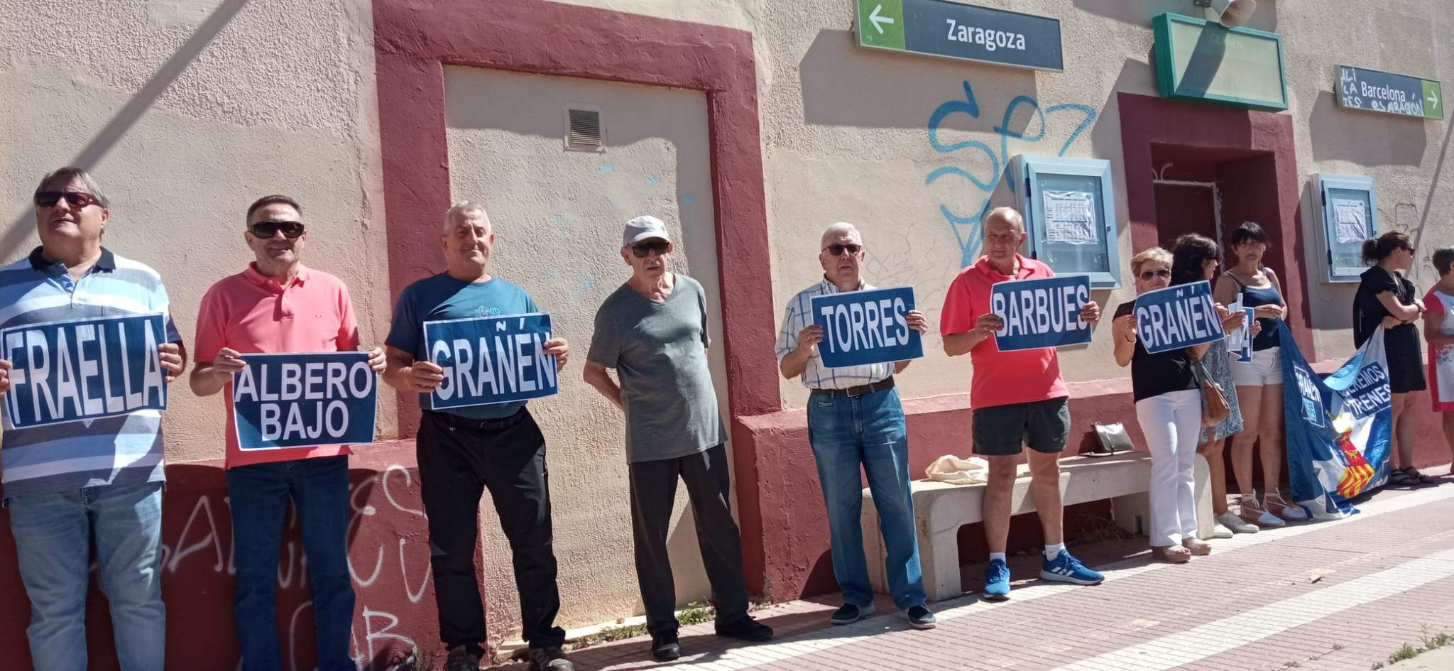 Concentración de Monegros no pierdas tu tren