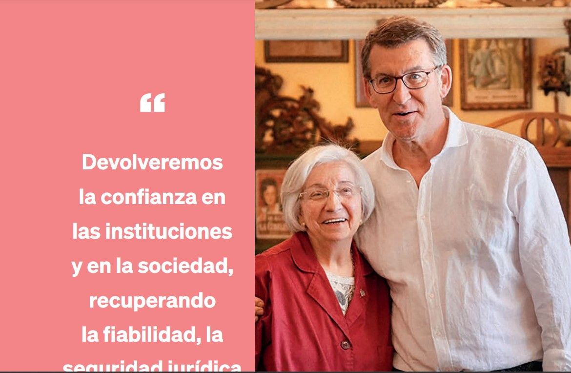 María Jesús Sanvicente, "protagonista" en la campaña electoral de Feijóo